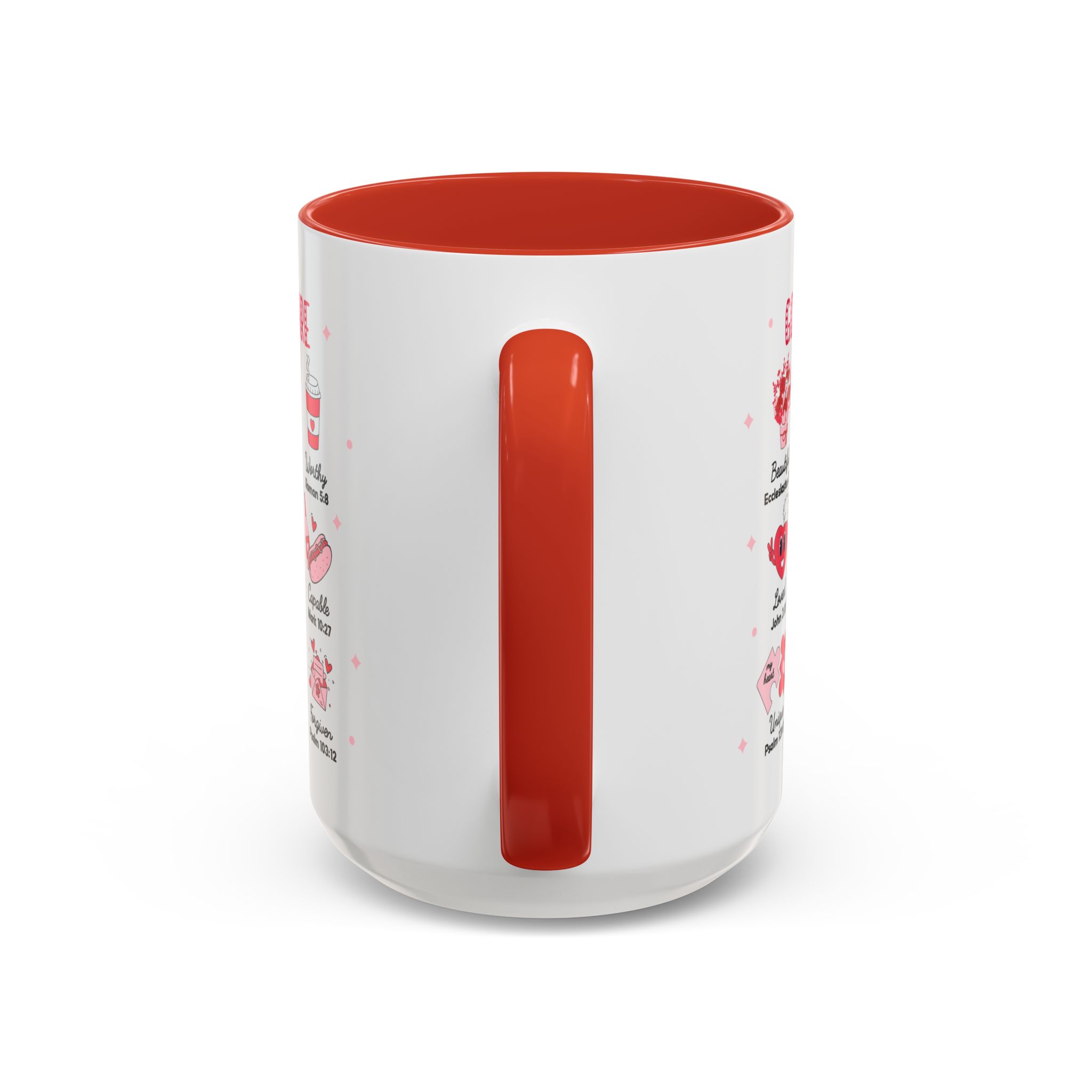 Valentine’s Faith Coffee Mug — "God Says You Are" Inspirational Scripture Accent Mug - Image 3