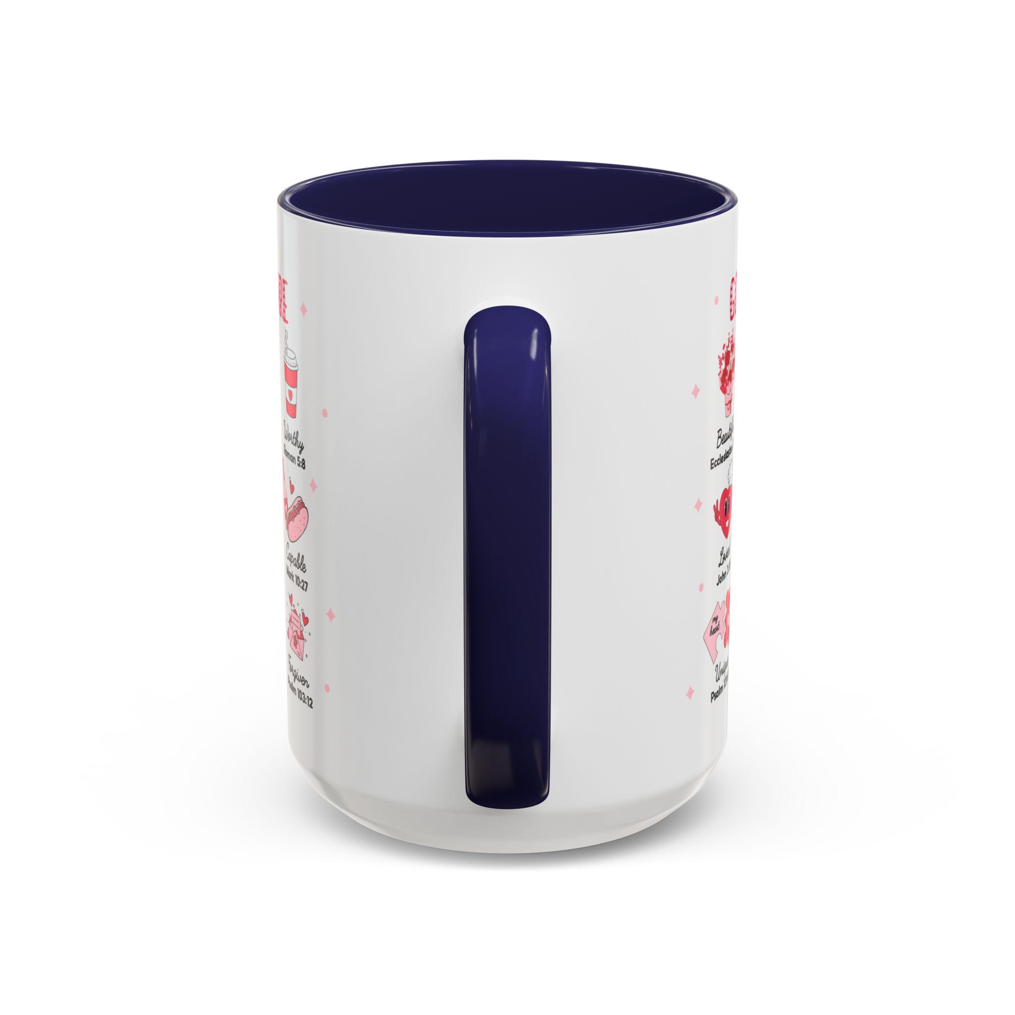 Valentine’s Faith Coffee Mug — "God Says You Are" Inspirational Scripture Accent Mug - Image 25