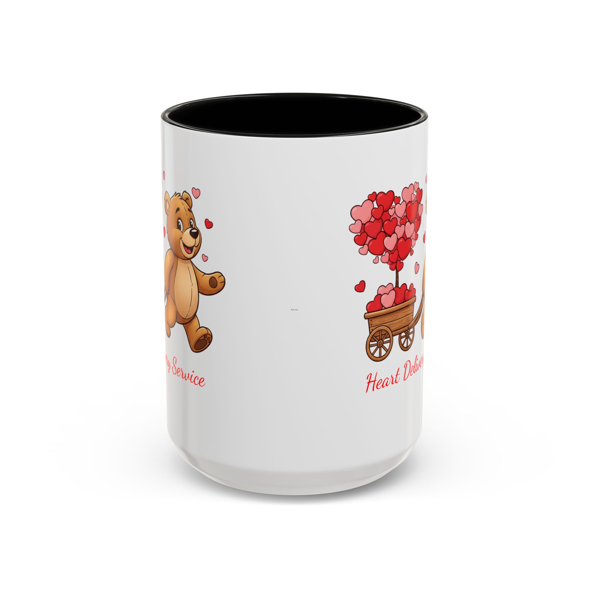 Valentine Teddy & Heart Wagon Accent Coffee Mug - Heart Delivery Service (11/15oz) - Image 16