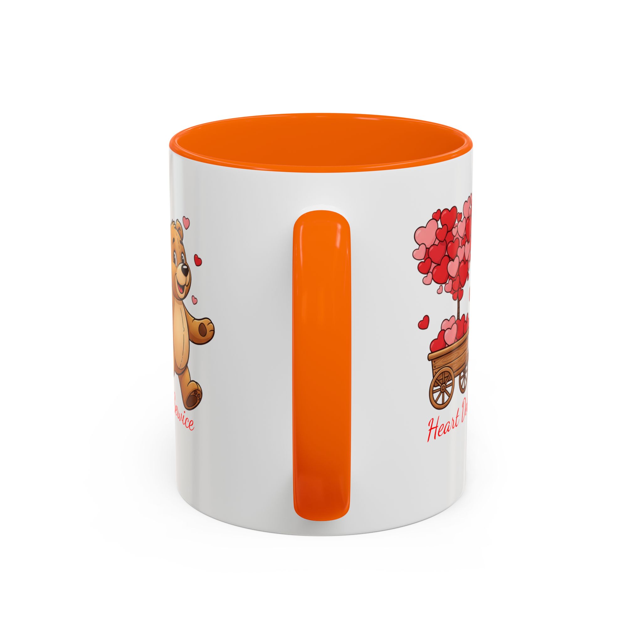 Valentine Teddy & Heart Wagon Accent Coffee Mug - Heart Delivery Service (11/15oz) - Image 33