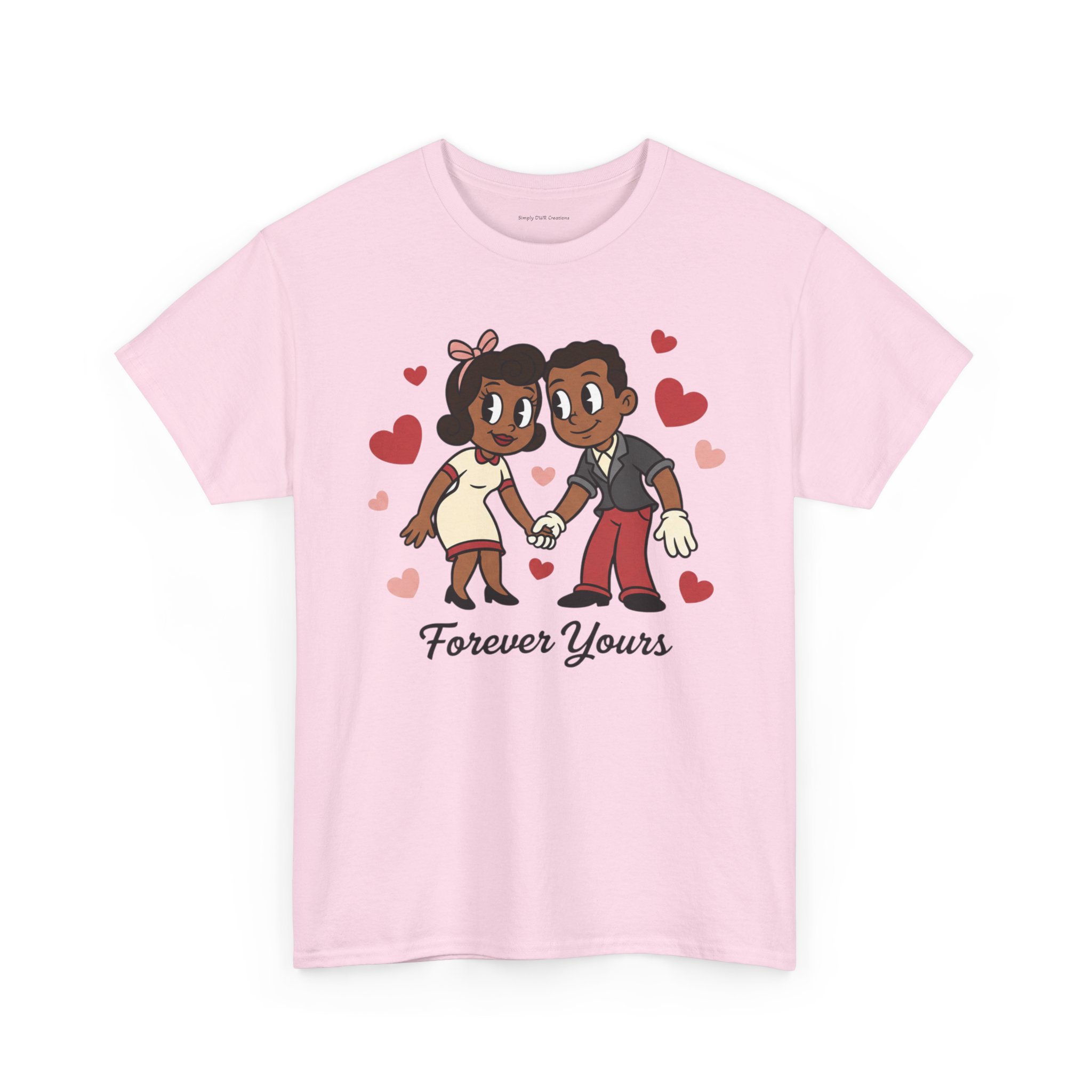 Couple Running Graphic Tee — Cute Romantic Illustration Shirt - Image 13