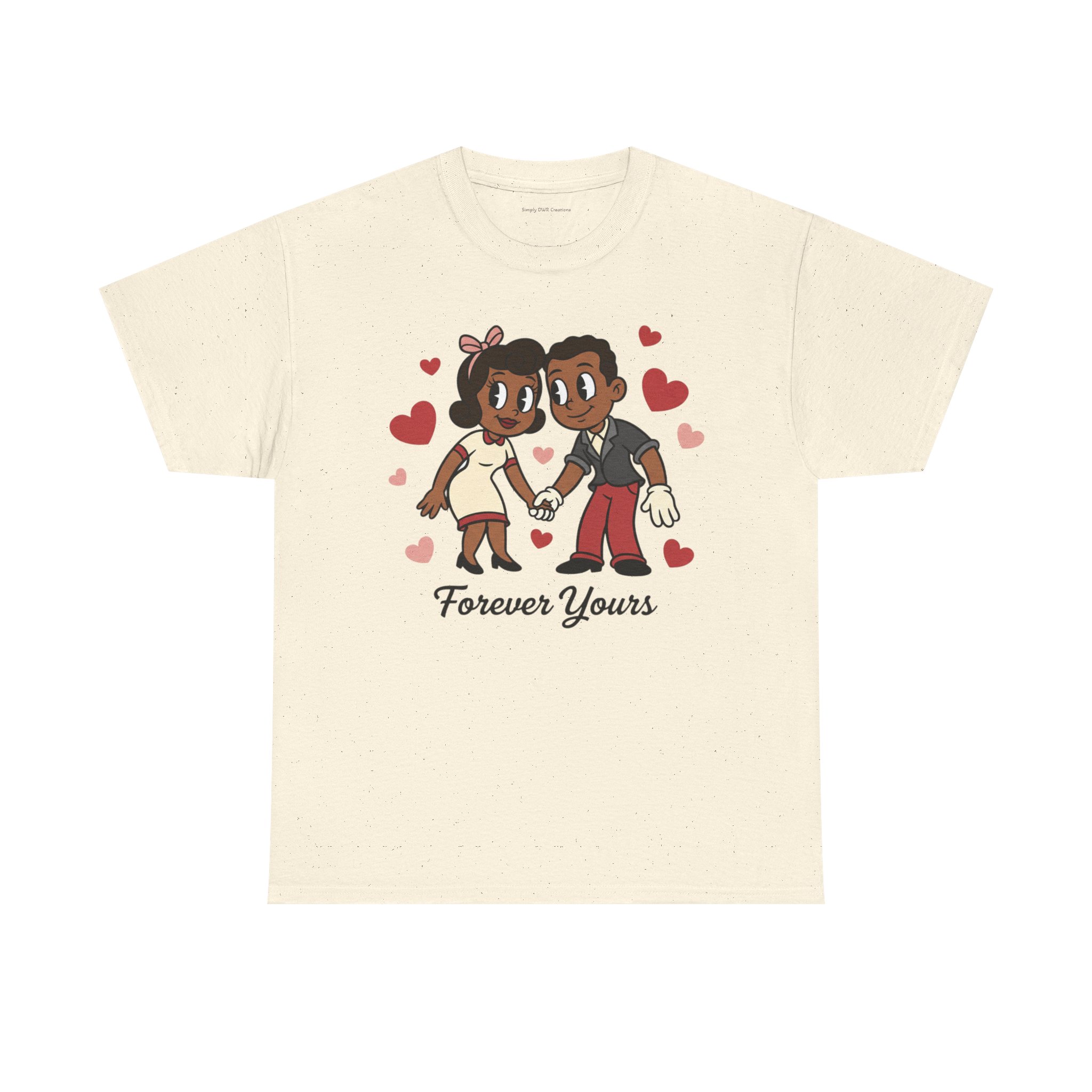 Couple Running Graphic Tee — Cute Romantic Illustration Shirt - Image 6