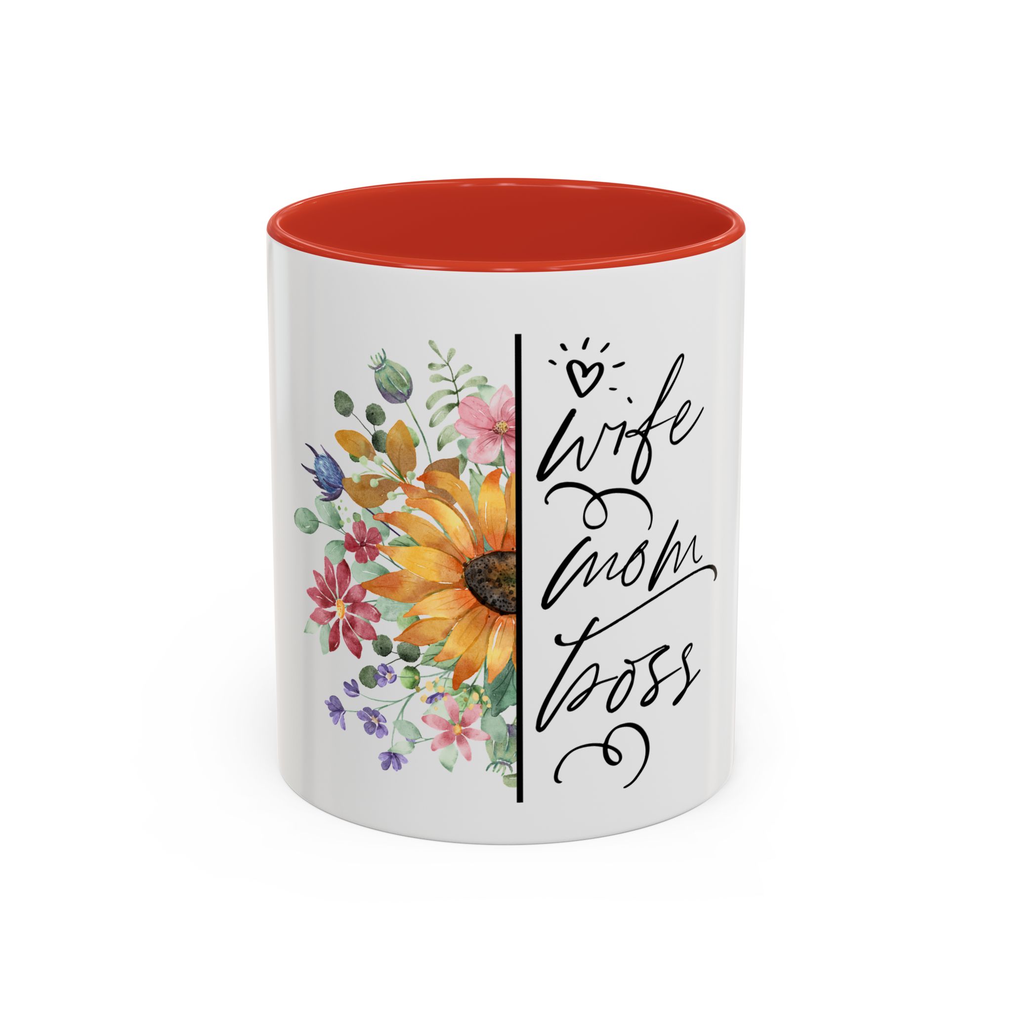 Wife, Mom, Boss Mug 11 oz - Image 9