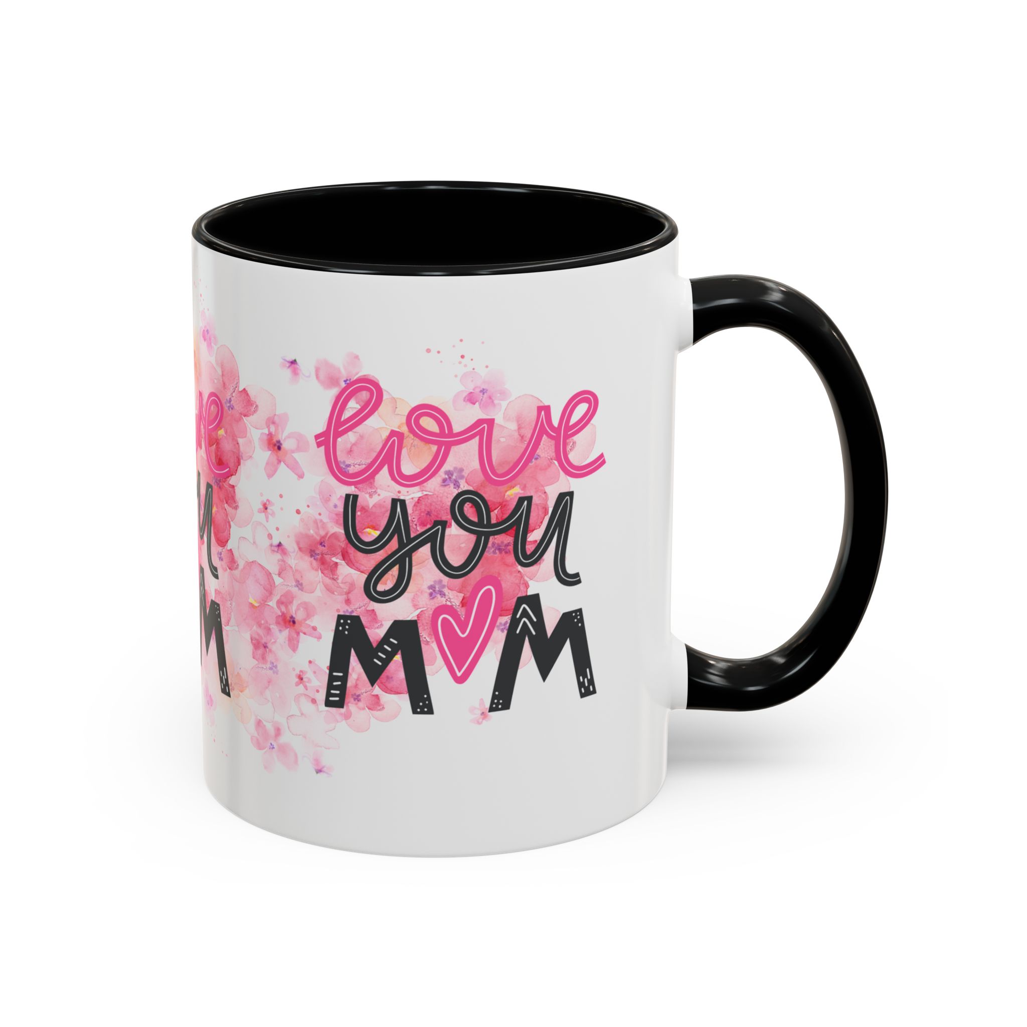 Love You Mom Accent Coffee Mug, 11oz - Image 2