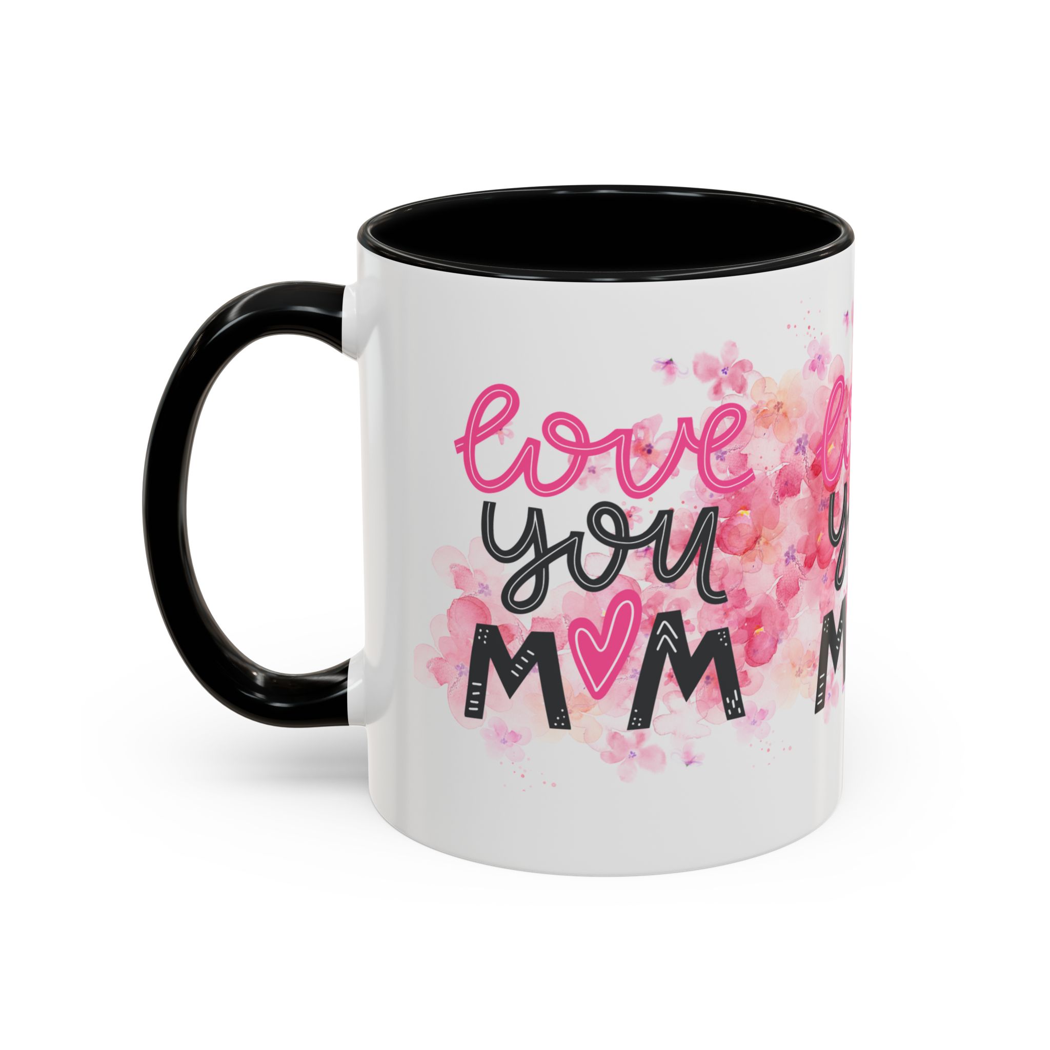 Love You Mom Accent Coffee Mug, 11oz - Image 3