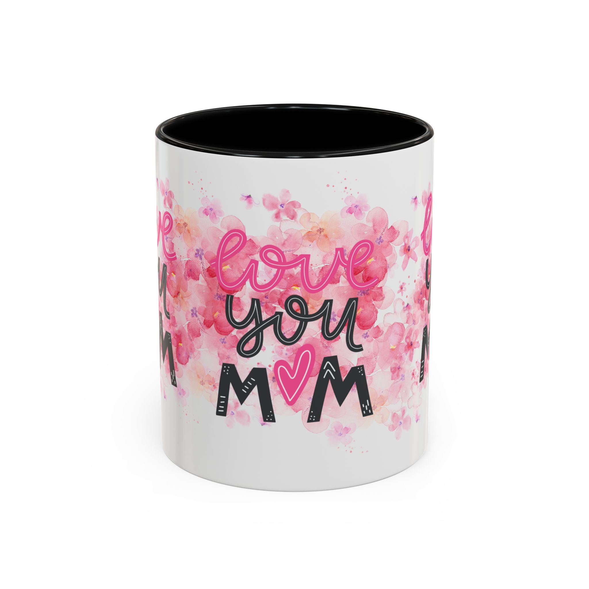 Love You Mom Accent Coffee Mug, 11oz