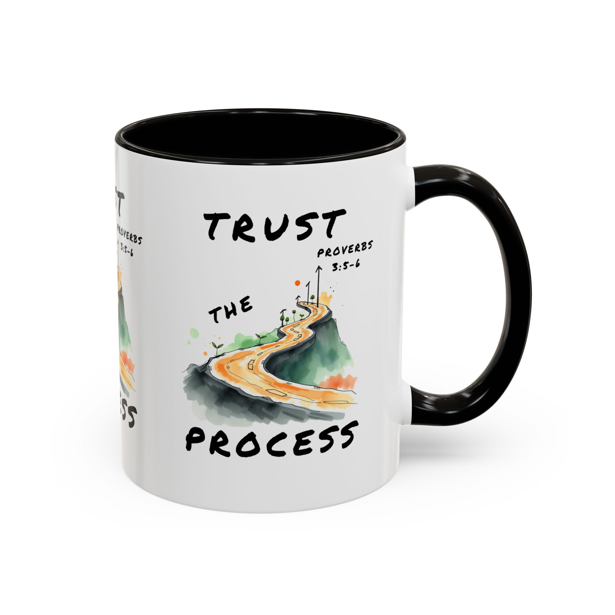 Inspirational Mug Design | Trust the Process | Motivational Coffee Cup for Daily Inspiration, Gift for Friends, Affirmation Mug, Proverbs - Image 3
