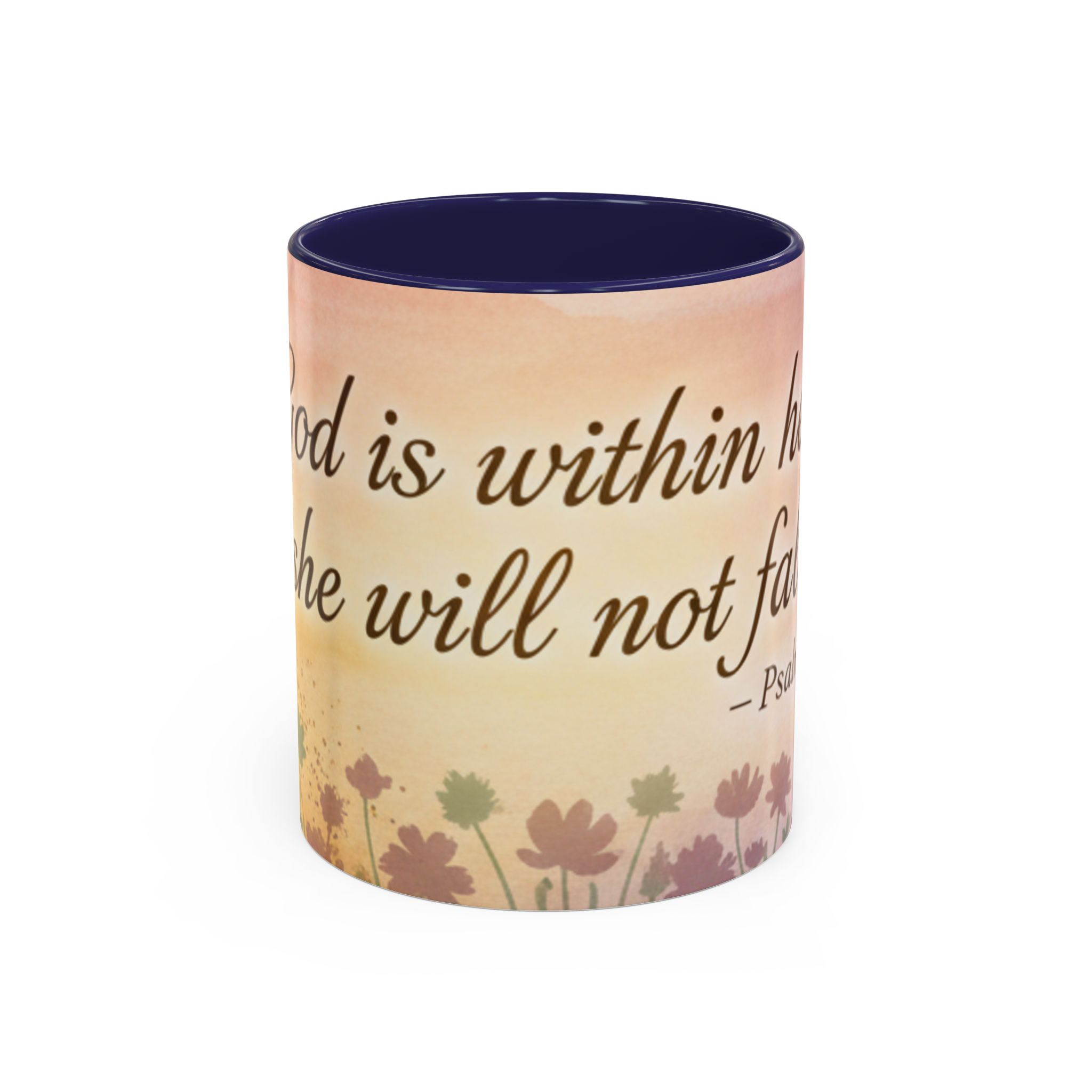 Inspirational Coffee Mug — "God is within her, she will not fall" (Psalm 46:5) - Image 5