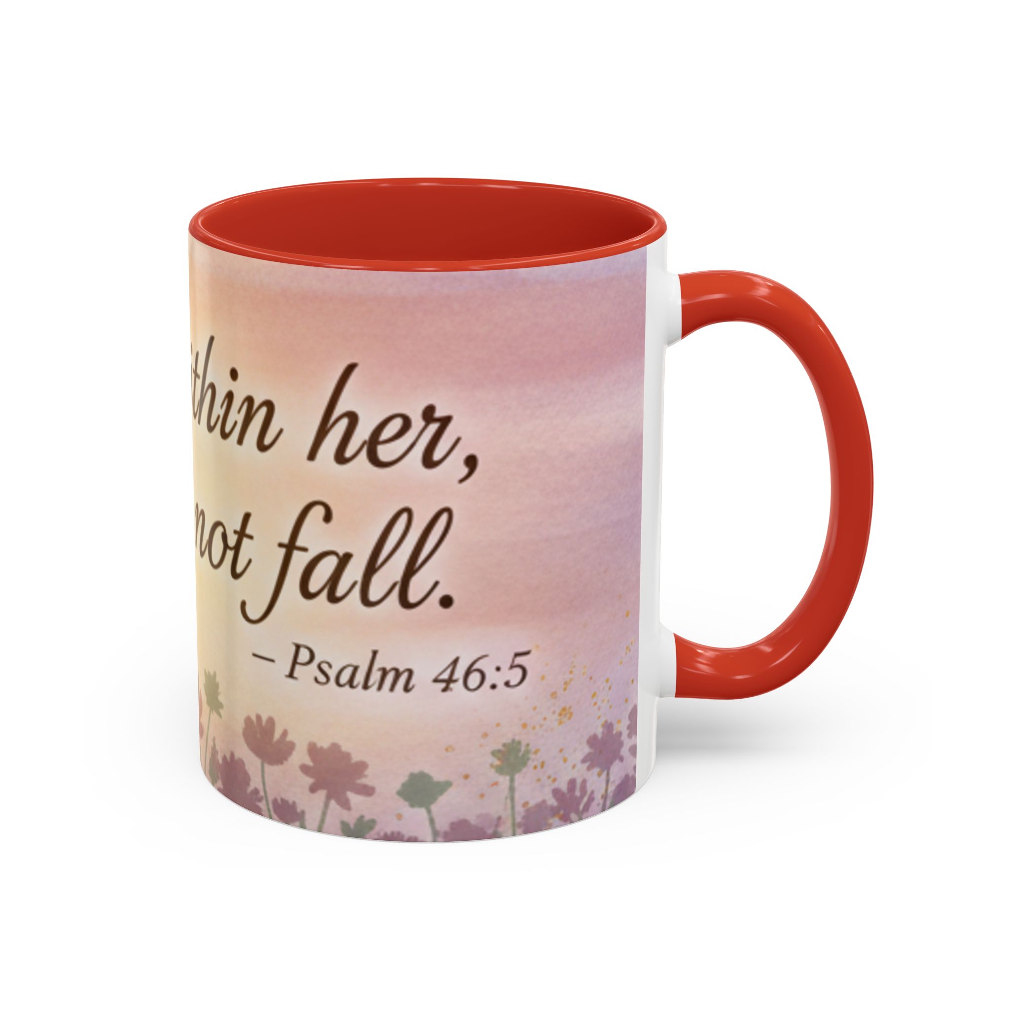 Inspirational Coffee Mug — "God is within her, she will not fall" (Psalm 46:5) - Image 14