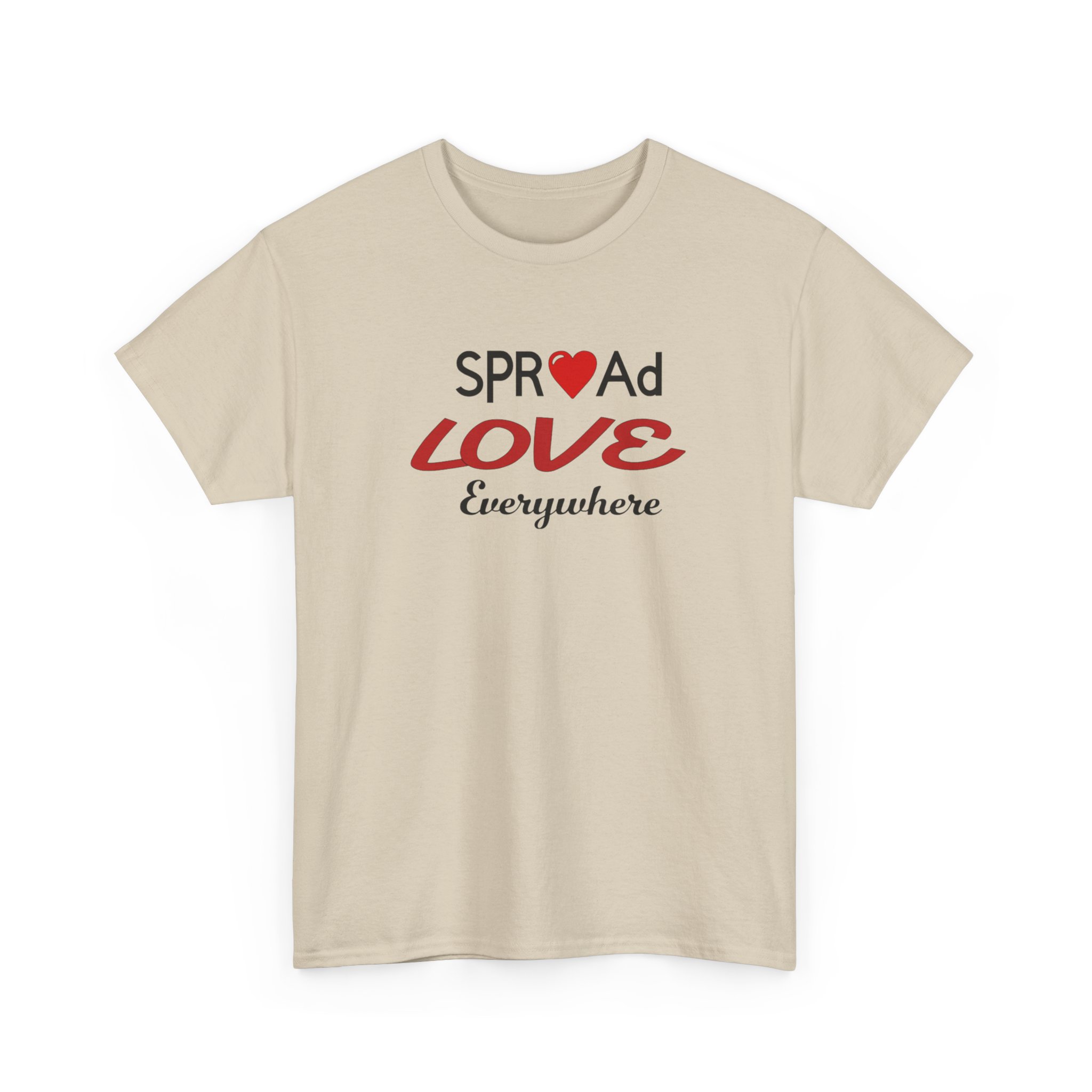 Spread Love T-Shirt | Heart Logo, Script Typography - Image 7