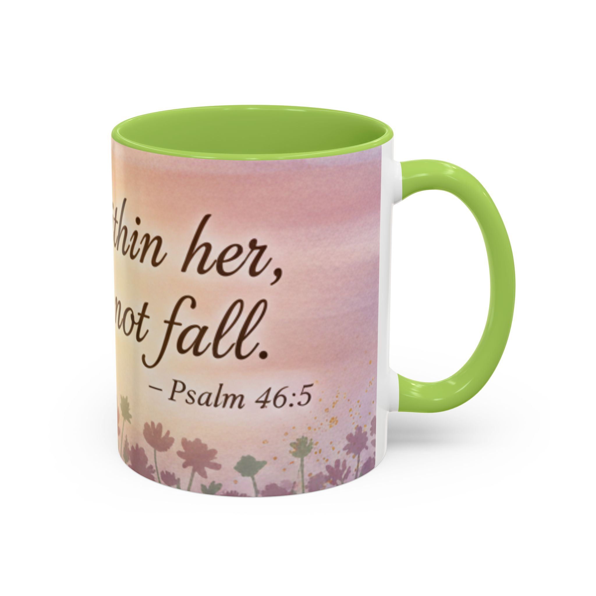 Inspirational Coffee Mug — "God is within her, she will not fall" (Psalm 46:5) - Image 38