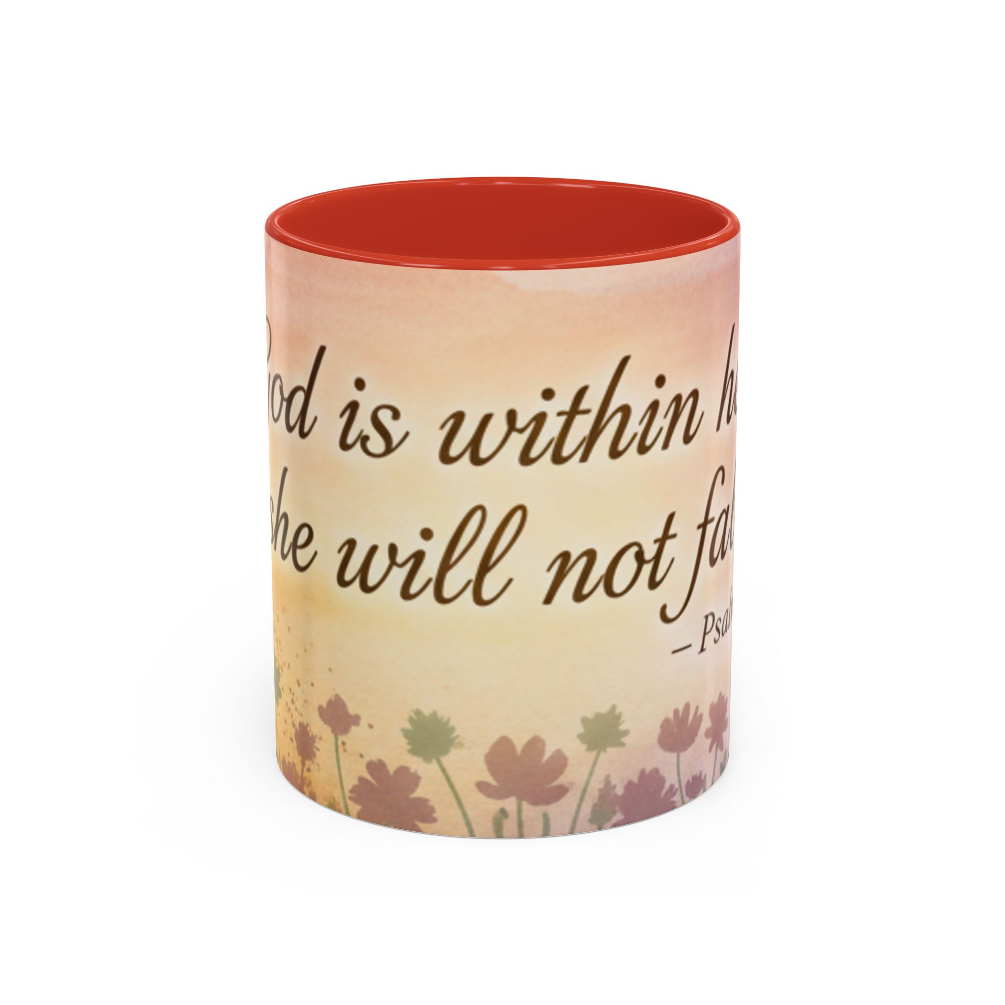 Inspirational Coffee Mug — "God is within her, she will not fall" (Psalm 46:5) - Image 13