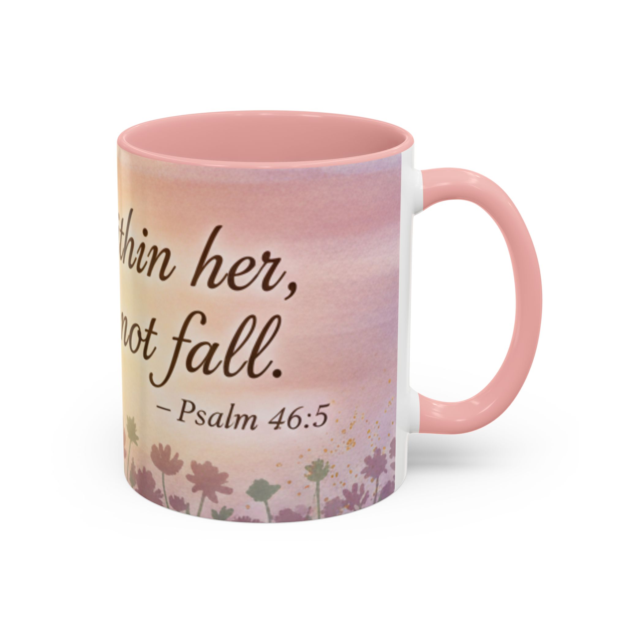 Inspirational Coffee Mug — "God is within her, she will not fall" (Psalm 46:5) - Image 10