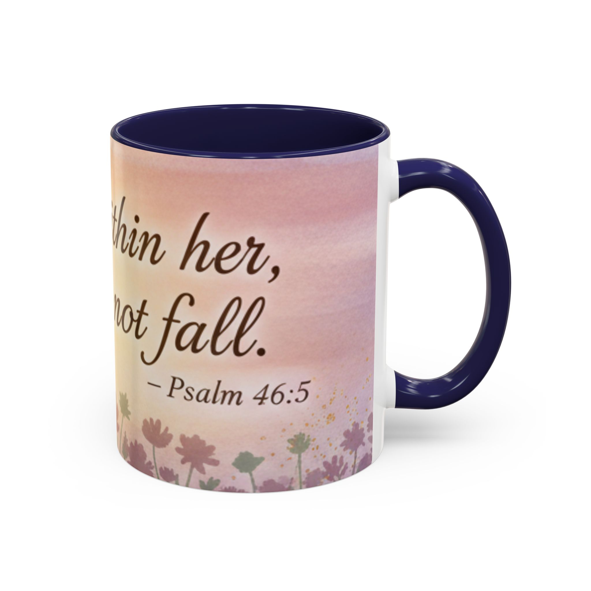 Inspirational Coffee Mug — "God is within her, she will not fall" (Psalm 46:5) - Image 6
