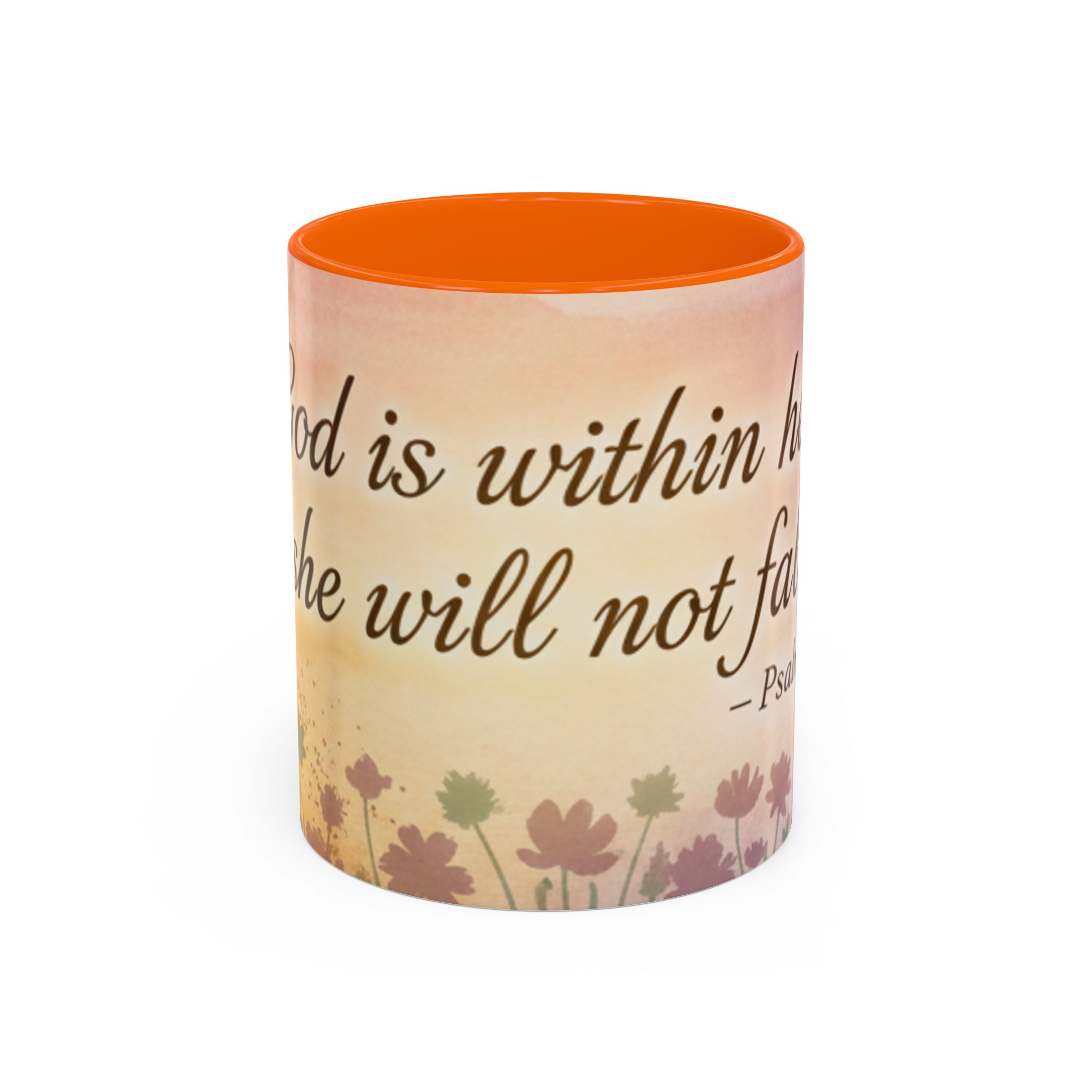 Inspirational Coffee Mug — "God is within her, she will not fall" (Psalm 46:5) - Image 29