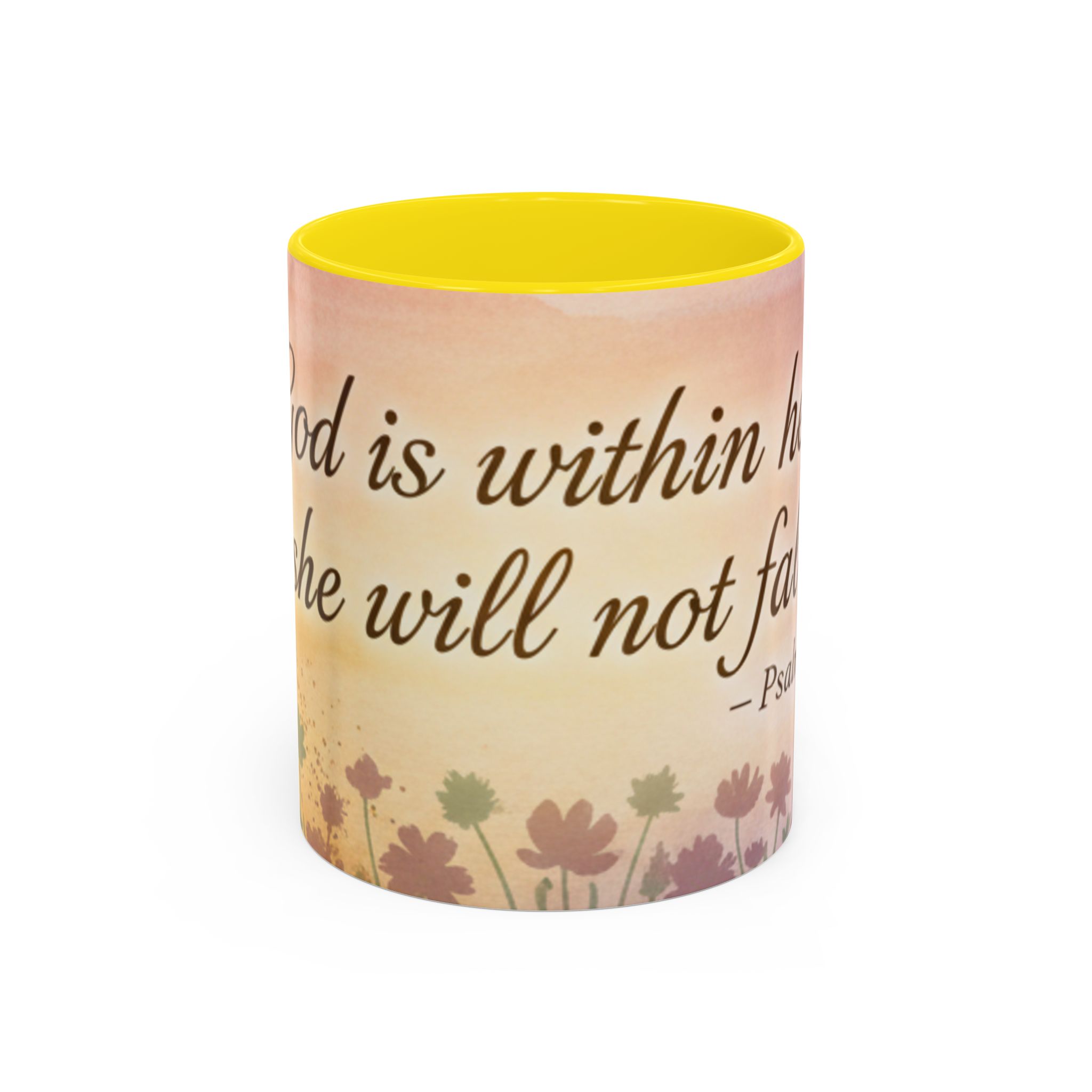 Inspirational Coffee Mug — "God is within her, she will not fall" (Psalm 46:5) - Image 33