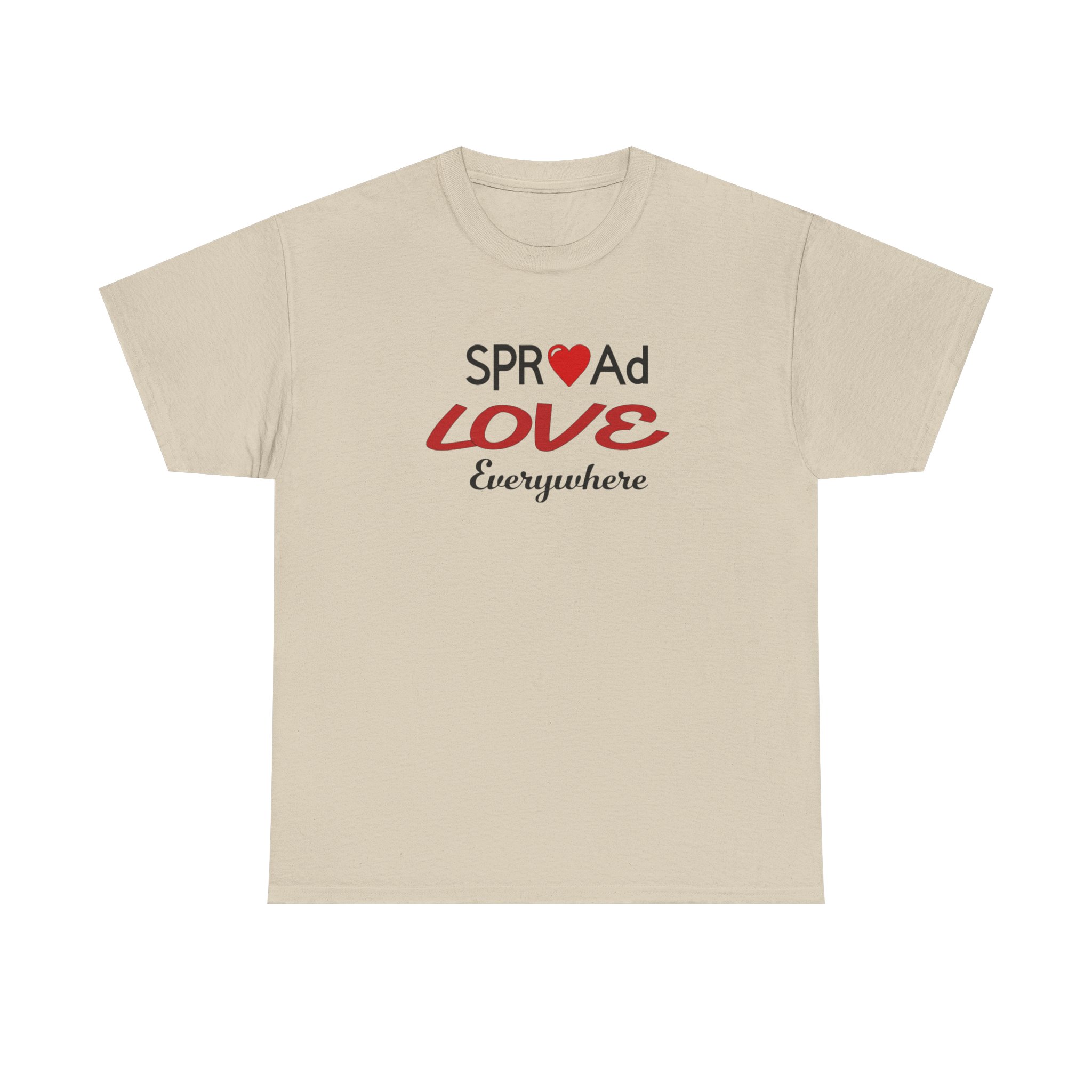 Spread Love T-Shirt | Heart Logo, Script Typography - Image 5