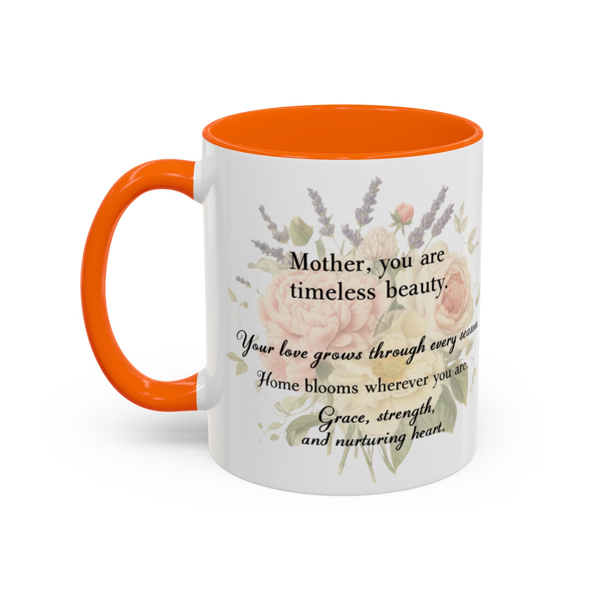 Floral Inspiration Accent Coffee Mug – 'You Are Beautiful' 11/15oz - Image 34