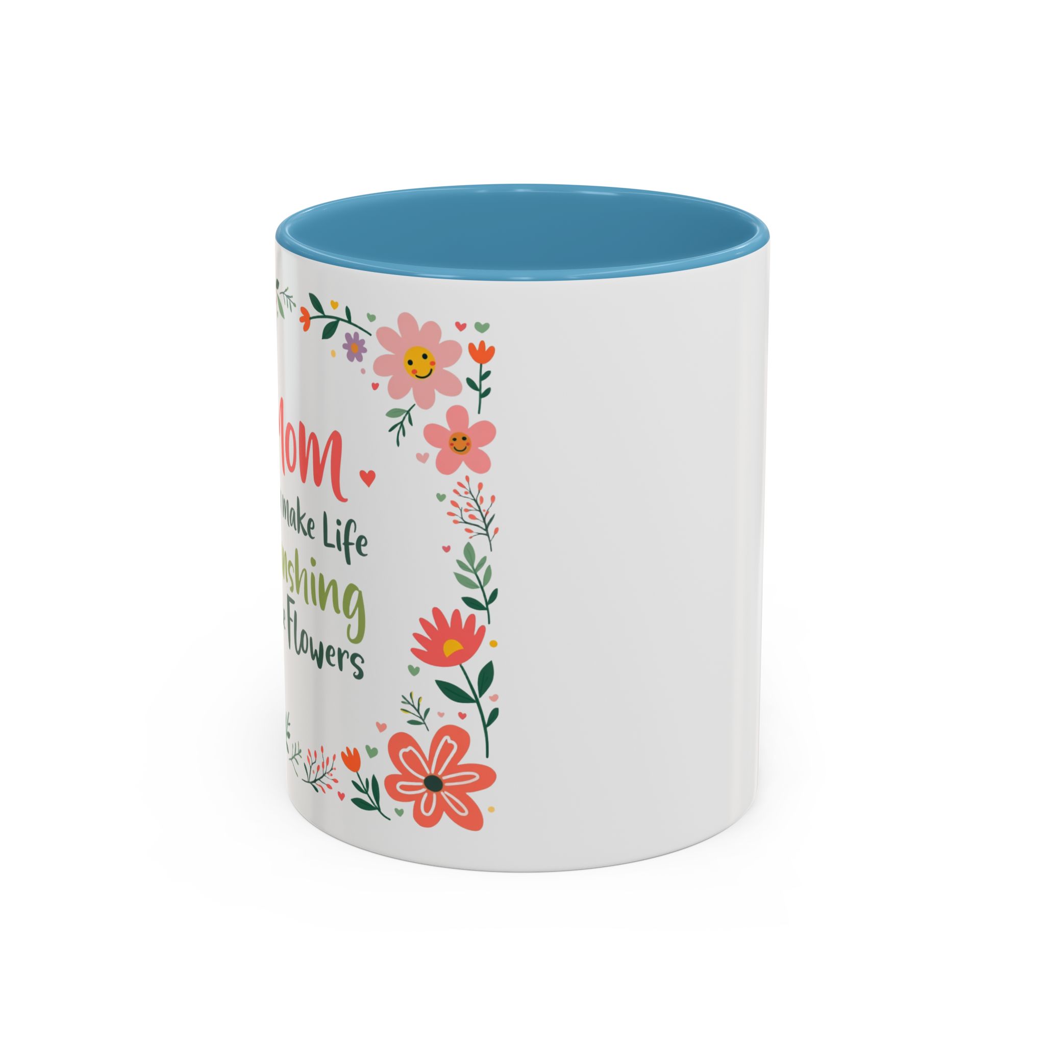 Floral 'Mom' Coffee Mug – Inspirational Mother's Day Accent Mug (11/15oz) - Image 29