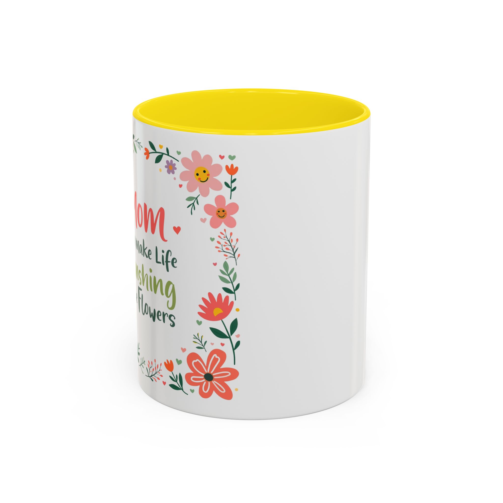 Floral 'Mom' Coffee Mug – Inspirational Mother's Day Accent Mug (11/15oz) - Image 39