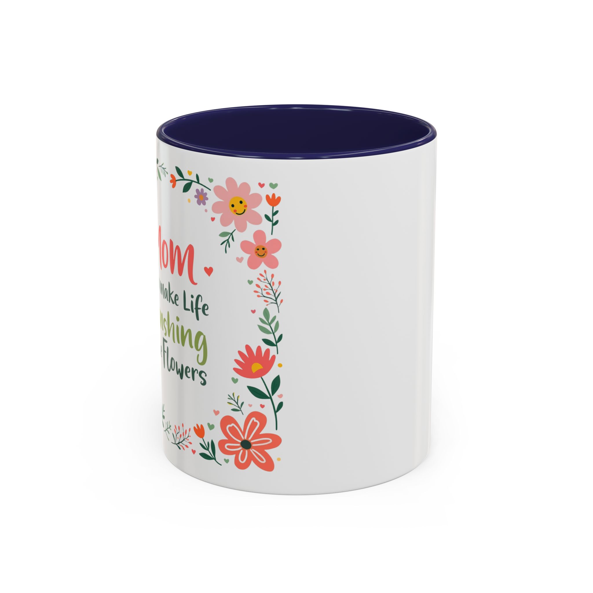 Floral 'Mom' Coffee Mug – Inspirational Mother's Day Accent Mug (11/15oz) - Image 10