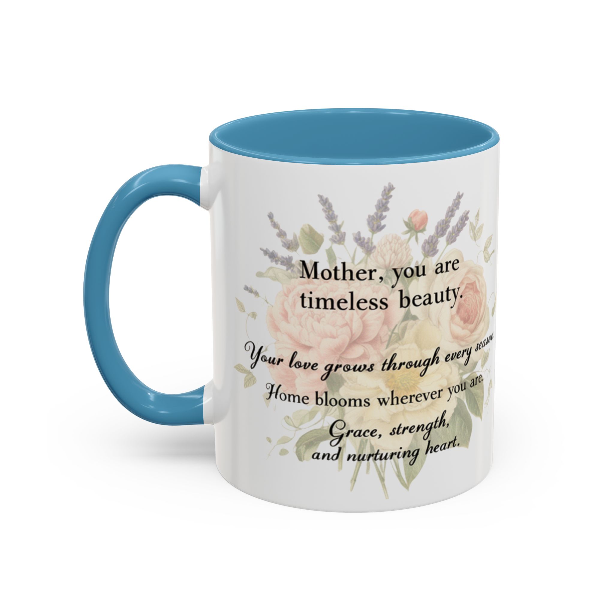 Floral Inspiration Accent Coffee Mug – 'You Are Beautiful' 11/15oz - Image 30