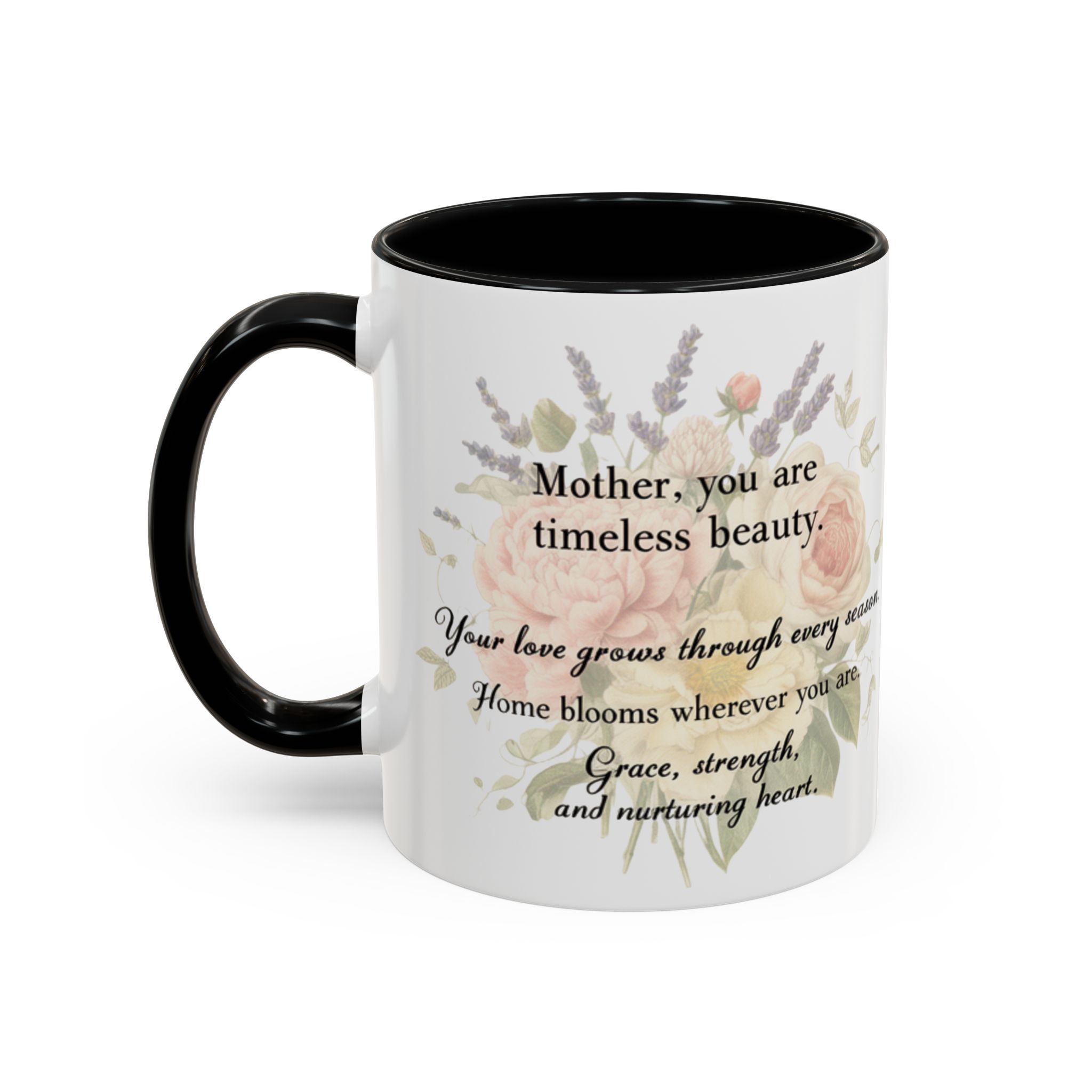 Floral Inspiration Accent Coffee Mug – 'You Are Beautiful' 11/15oz - Image 8