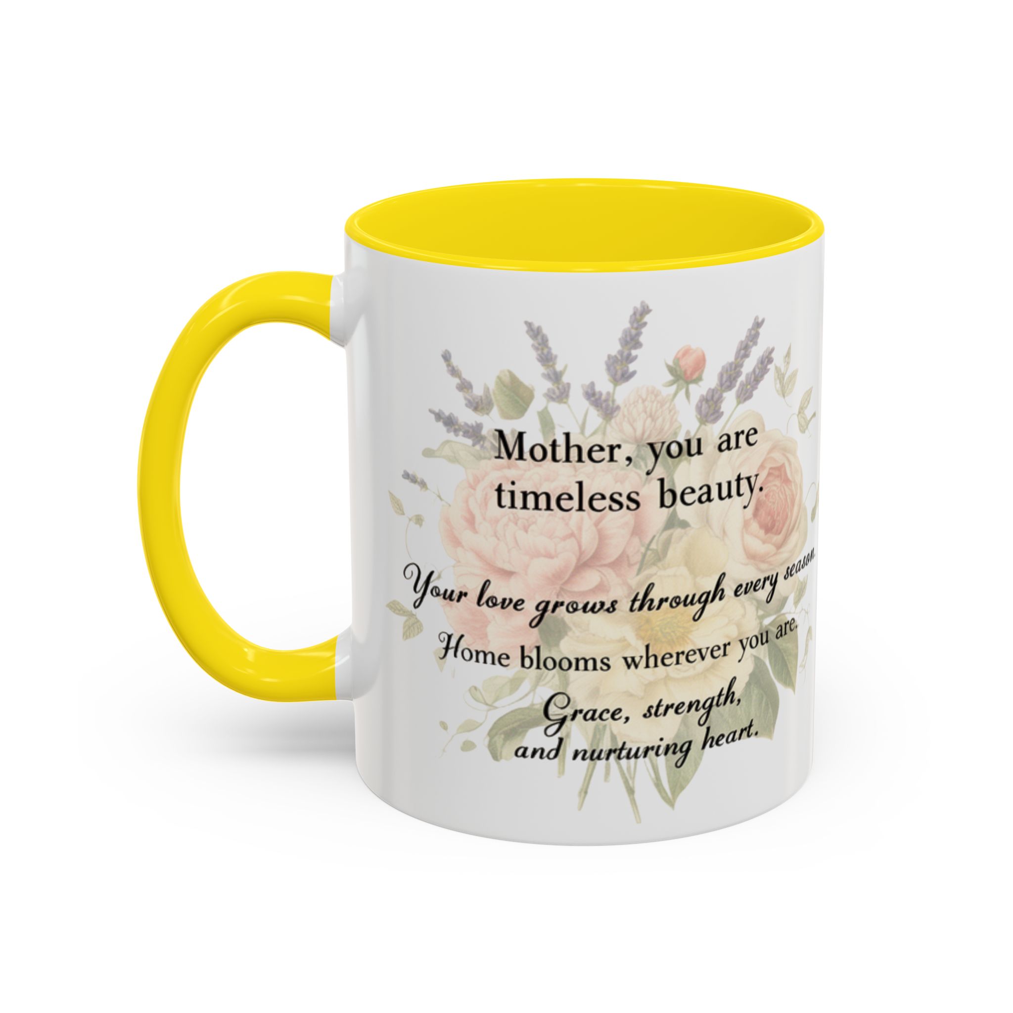 Floral Inspiration Accent Coffee Mug – 'You Are Beautiful' 11/15oz - Image 38