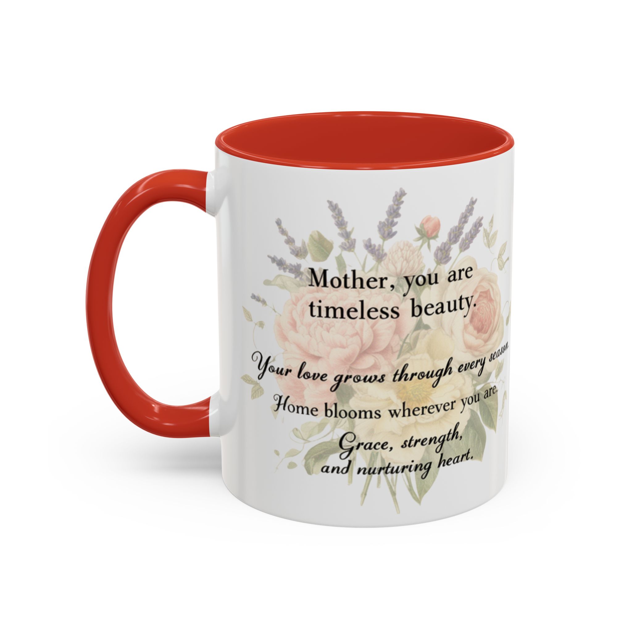 Floral Inspiration Accent Coffee Mug – 'You Are Beautiful' 11/15oz - Image 16