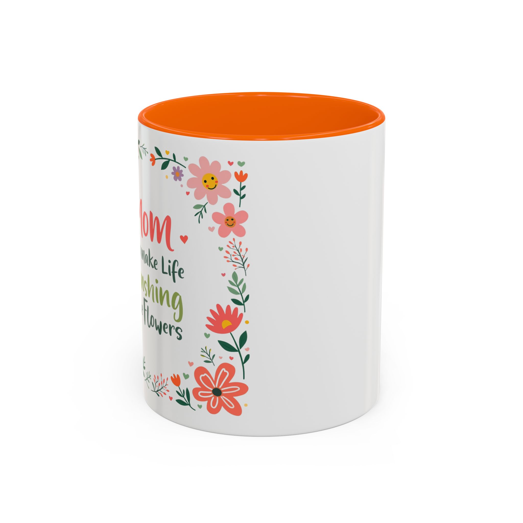 Floral 'Mom' Coffee Mug – Inspirational Mother's Day Accent Mug (11/15oz) - Image 34