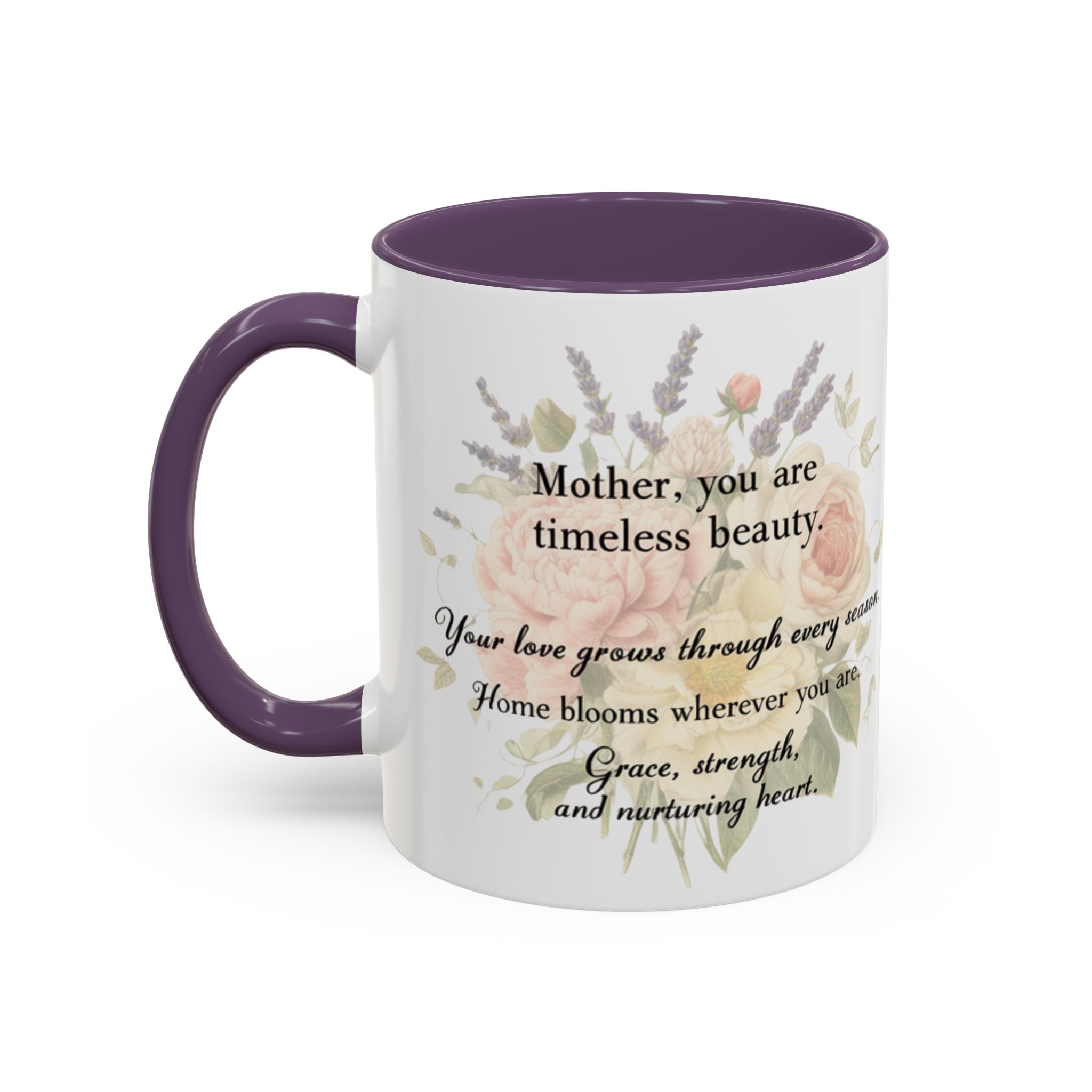 Floral Inspiration Accent Coffee Mug – 'You Are Beautiful' 11/15oz - Image 43