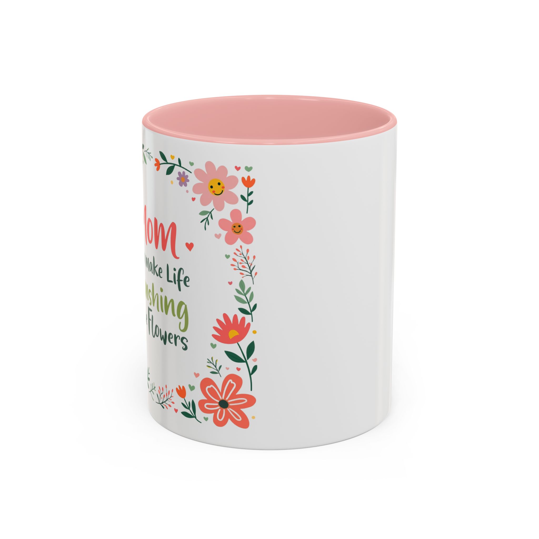 Floral 'Mom' Coffee Mug – Inspirational Mother's Day Accent Mug (11/15oz) - Image 14
