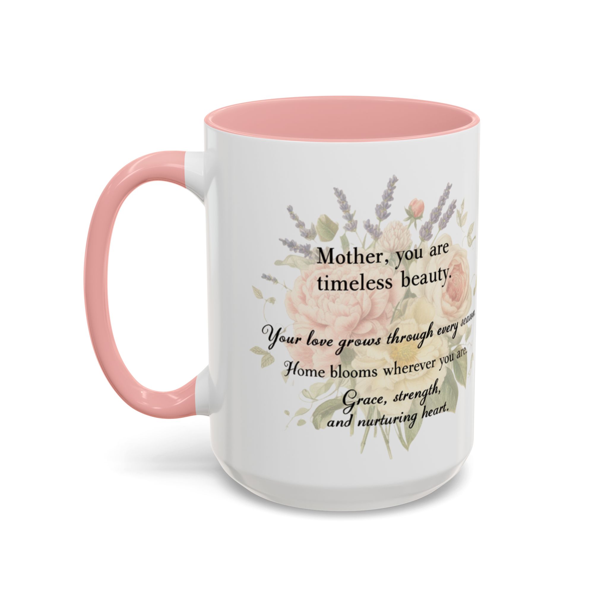 Floral Inspiration Accent Coffee Mug – 'You Are Beautiful' 11/15oz - Image 25