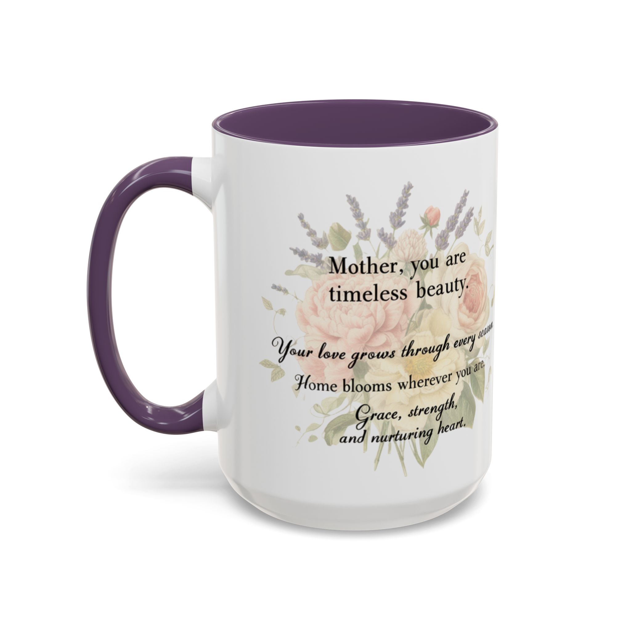 Floral Inspiration Accent Coffee Mug – 'You Are Beautiful' 11/15oz - Image 48