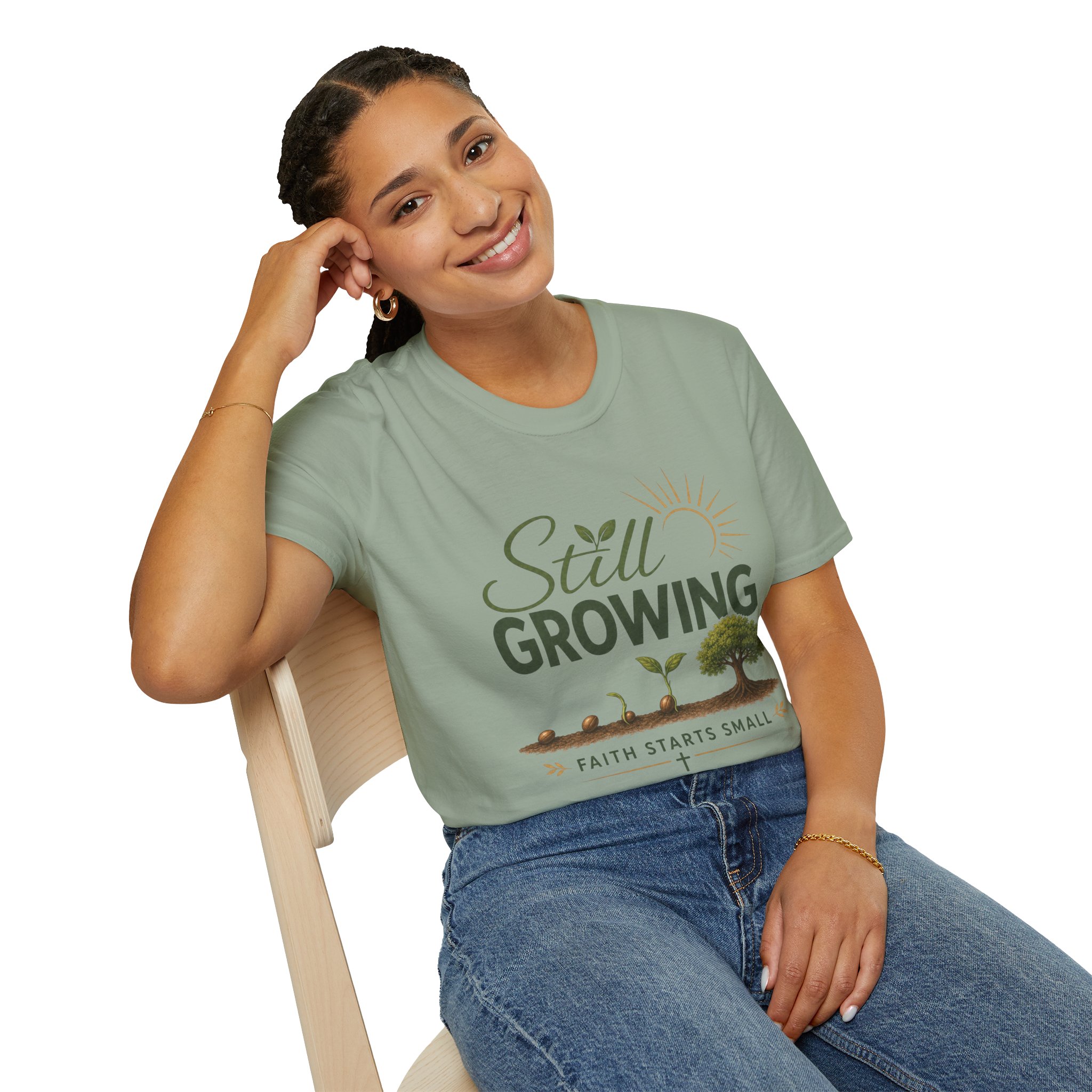 Still Growing T-Shirt — Inspirational Plant Life Tee - Image 4