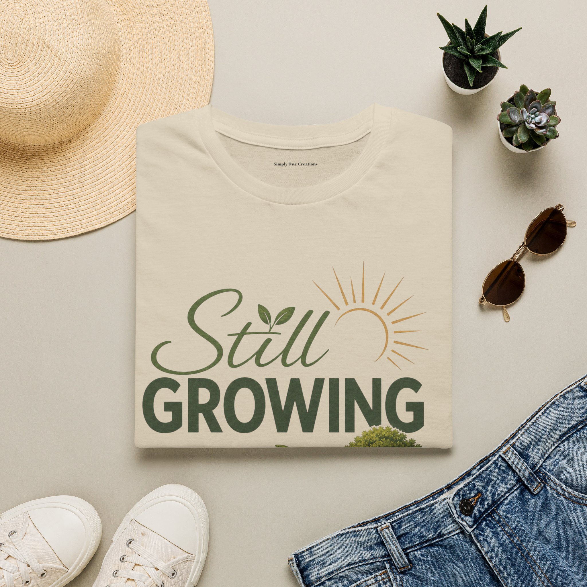 Still Growing T-Shirt — Inspirational Plant Life Tee - Image 2