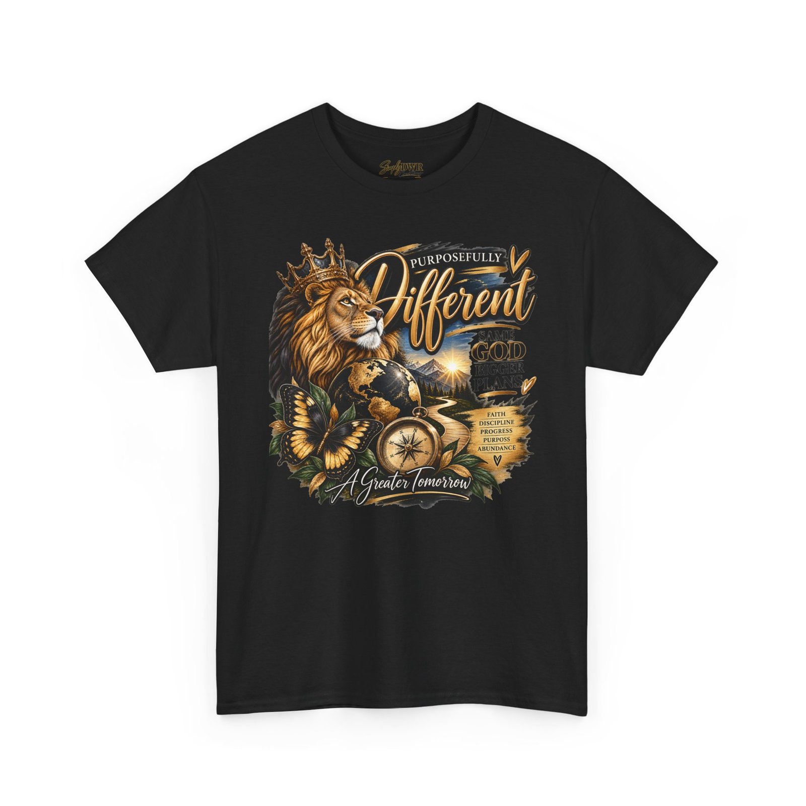 Lion King T‑Shirt — "Purposefully Different" Inspirational Graphic Tee - Image 8