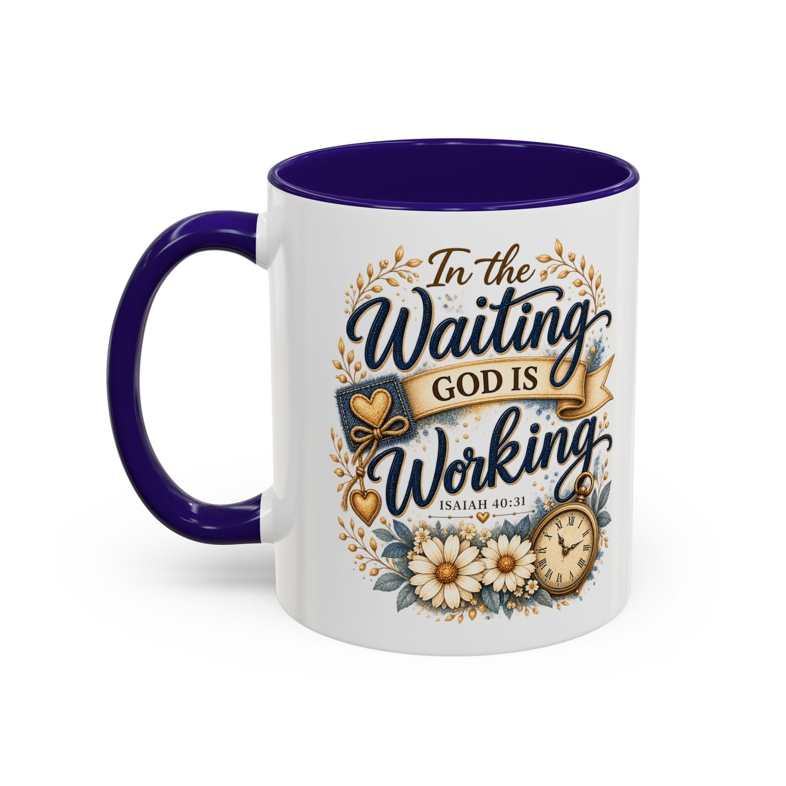 Inspirational Ceramic Mug — "In the Waiting God Is Working" (11oz/15oz) - Image 14
