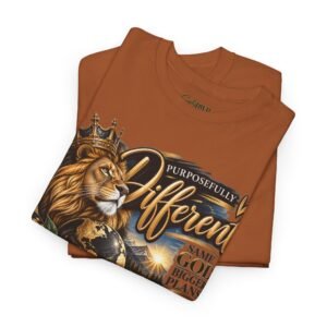 Lion King T‑Shirt — "Purposefully Different" Inspirational Graphic Tee