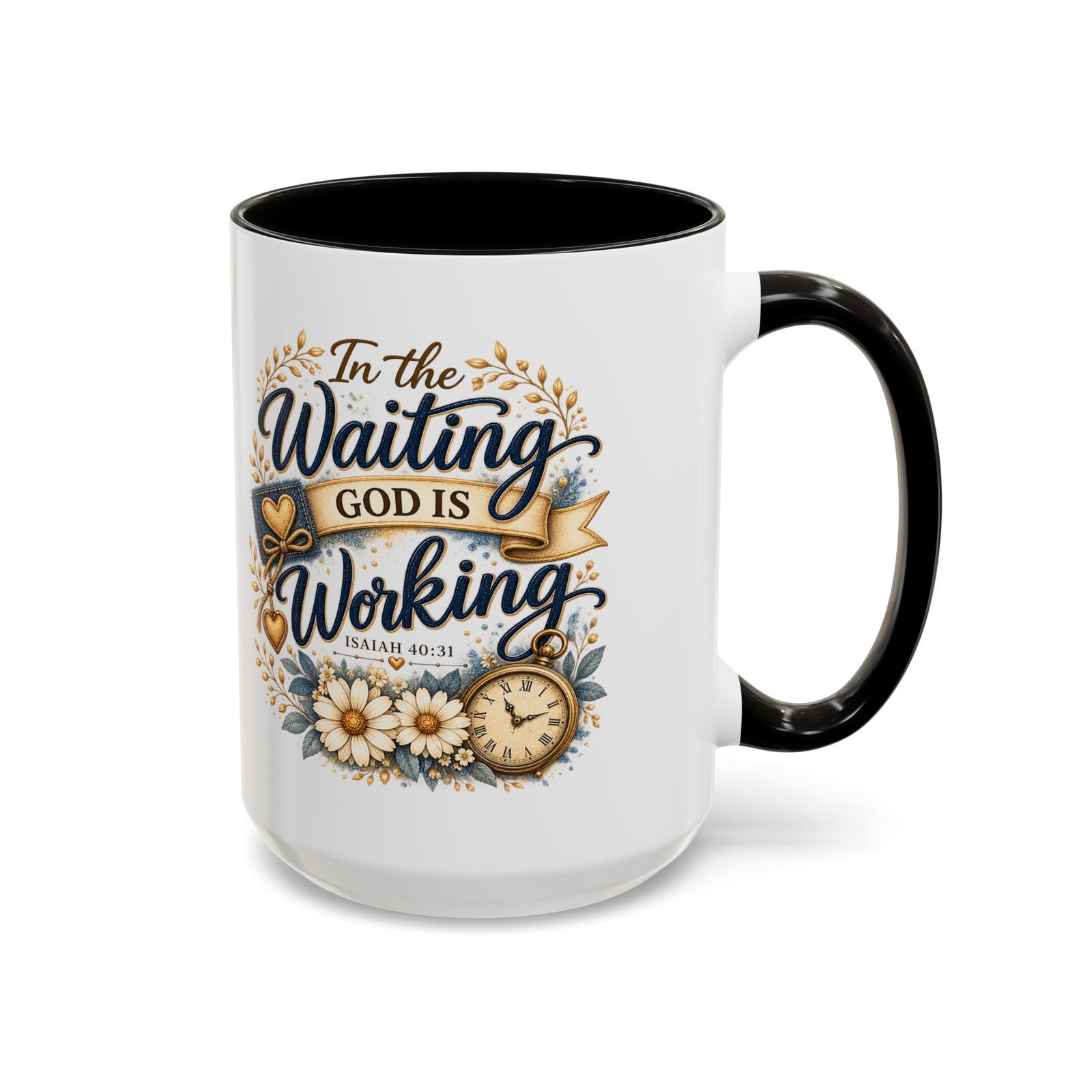 Inspirational Ceramic Mug — "In the Waiting God Is Working" (11oz/15oz) - Image 17