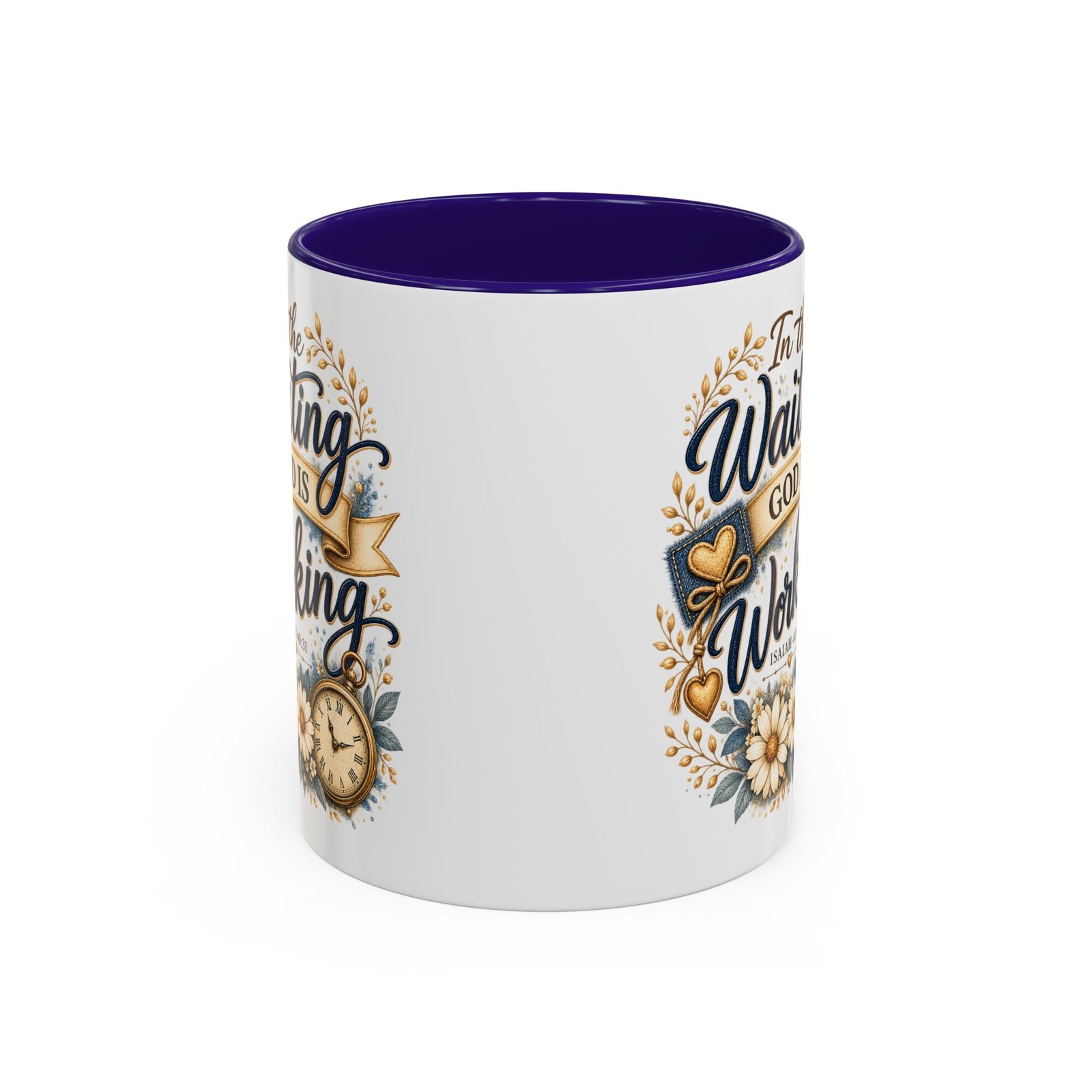 Inspirational Ceramic Mug — "In the Waiting God Is Working" (11oz/15oz) - Image 11