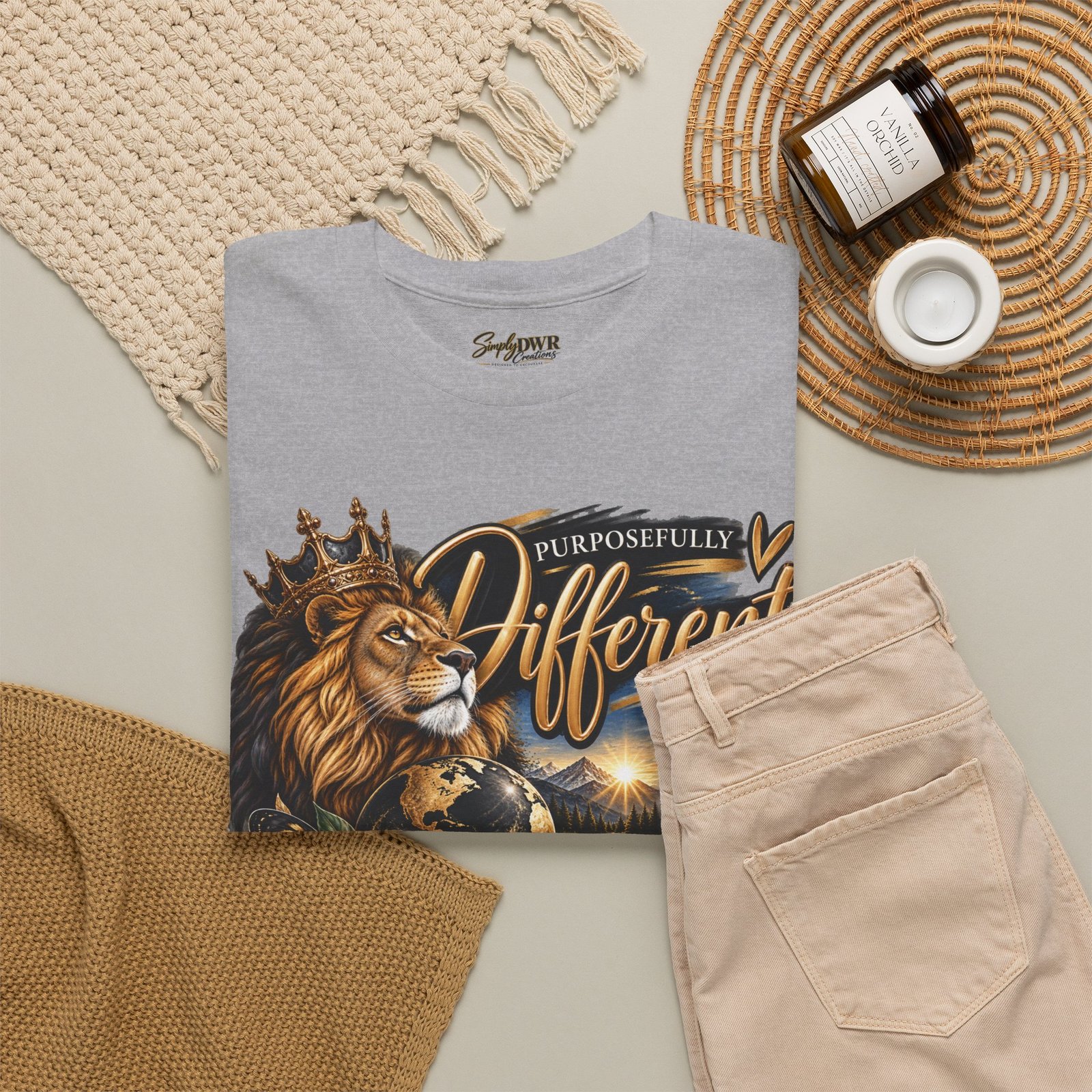 Lion King T‑Shirt — "Purposefully Different" Inspirational Graphic Tee - Image 11