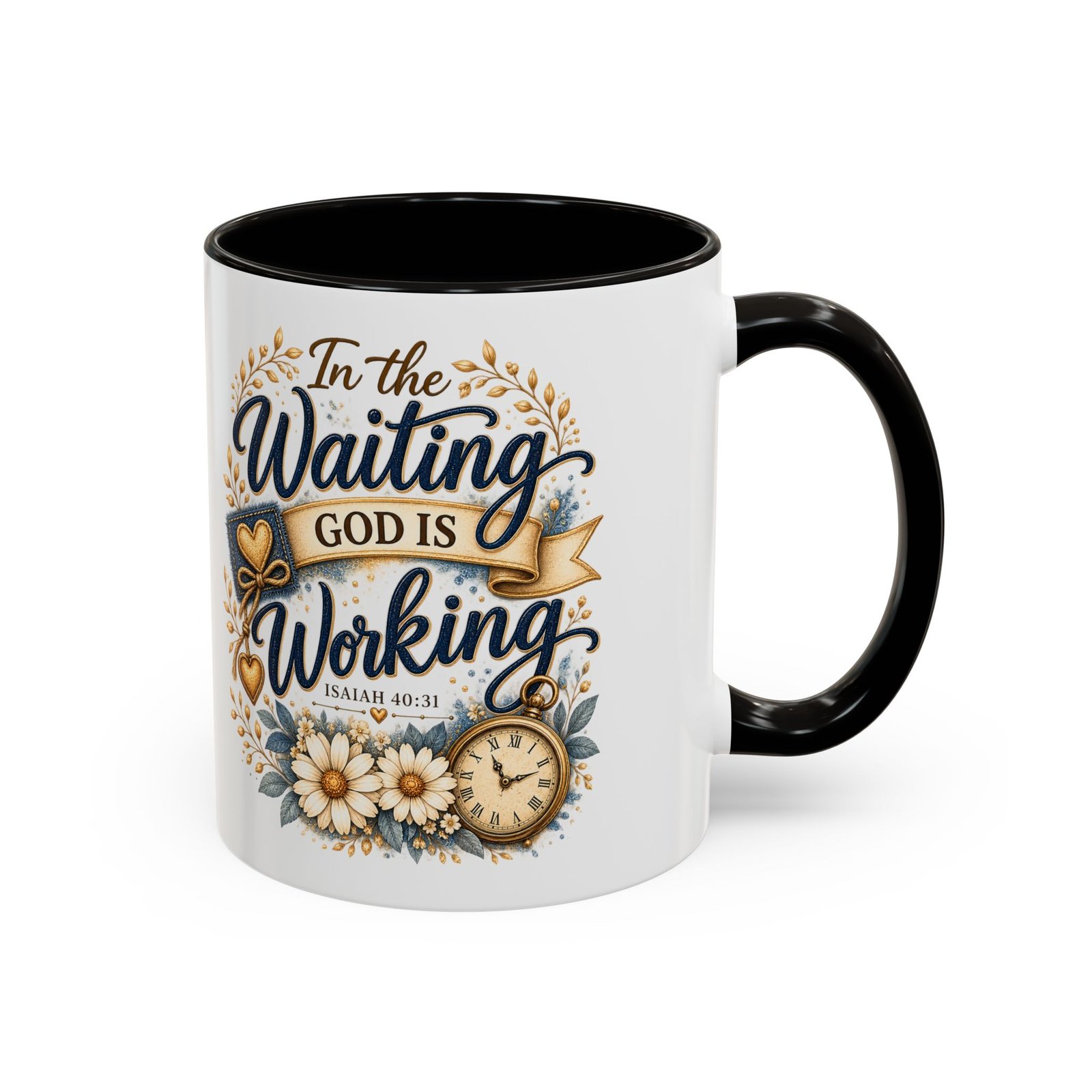 Inspirational Ceramic Mug — "In the Waiting God Is Working" (11oz/15oz) - Image 7