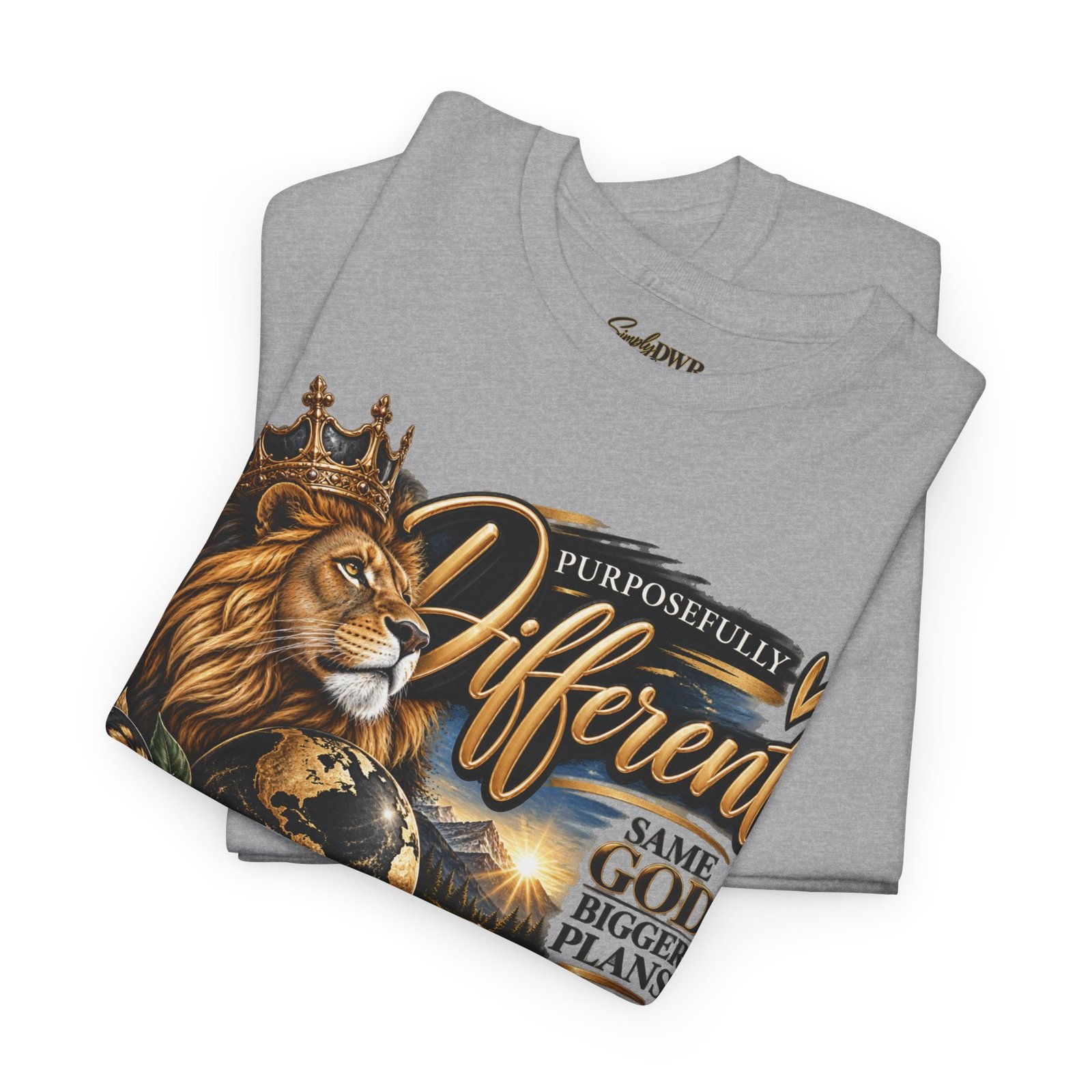 Lion King T‑Shirt — "Purposefully Different" Inspirational Graphic Tee - Image 10