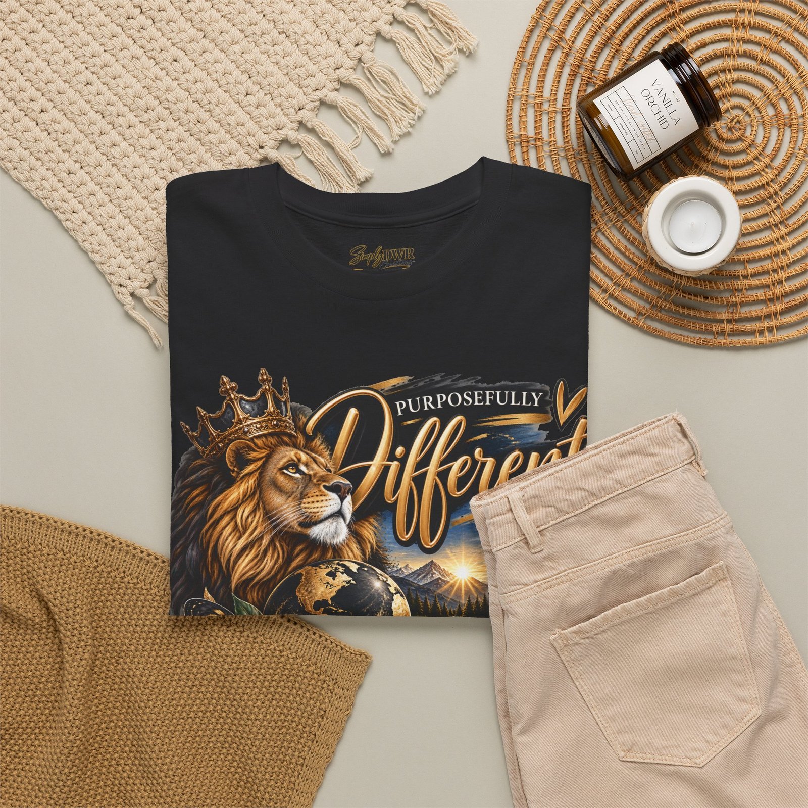 Lion King T‑Shirt — "Purposefully Different" Inspirational Graphic Tee - Image 7