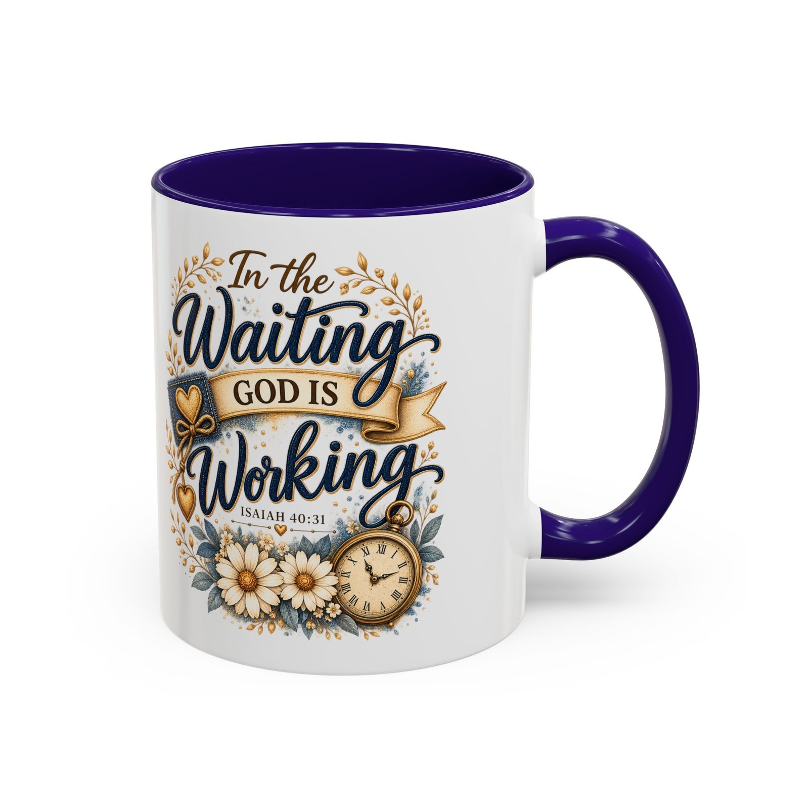 Inspirational Ceramic Mug — "In the Waiting God Is Working" (11oz/15oz) - Image 12